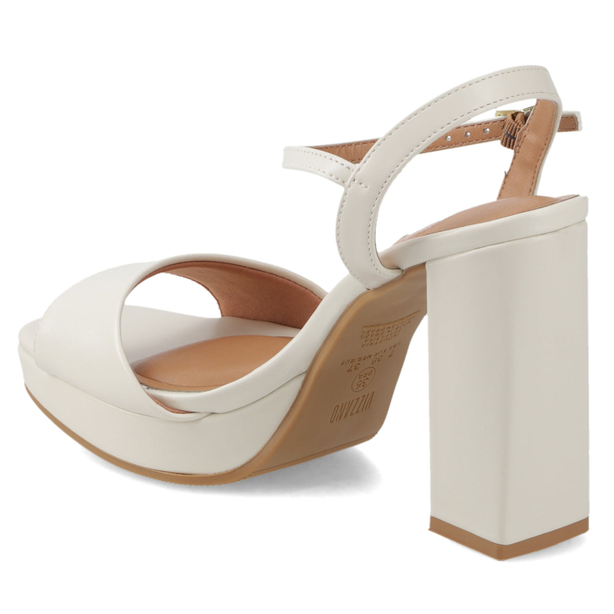 Sandalia Taco Blanco OFF Vizzano 35 / Blanco OFF