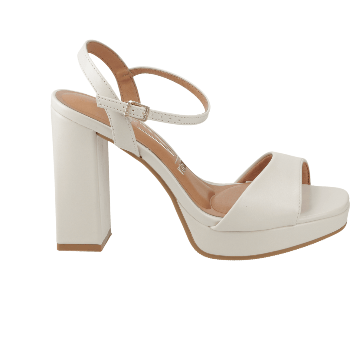 Sandalia Taco Blanco OFF Vizzano 35 / Blanco OFF