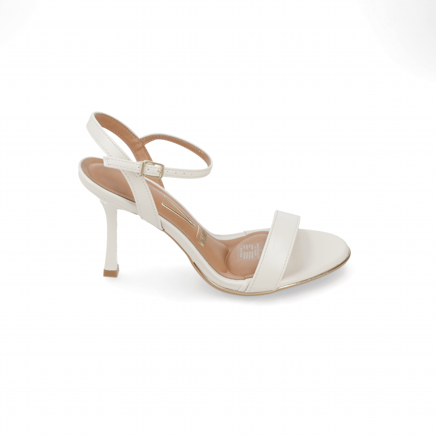 Sandalia Taco Aguja Alto Blanco OFF Vizzano Ecocuero 34 / Blanco OFF