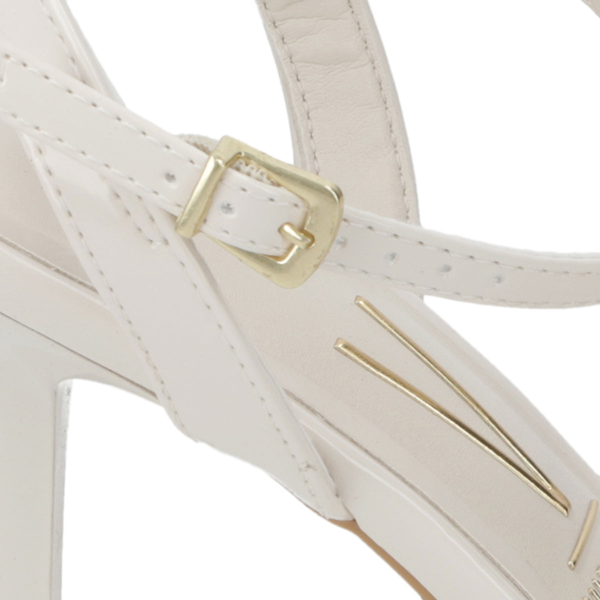 Sandalias de Novia Taco Medio Blanco OFF Vizzano 35 / Blanco OFF
