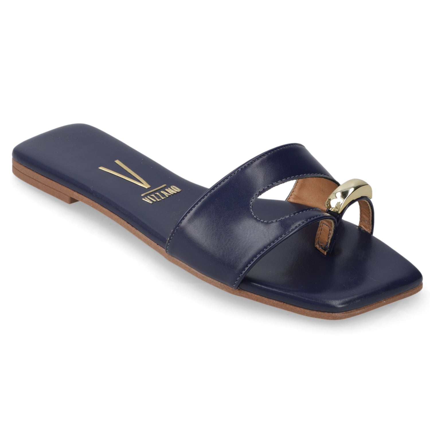 Sandalia Azul Marino Vizzano Ecocuero 35 / Azul Marino