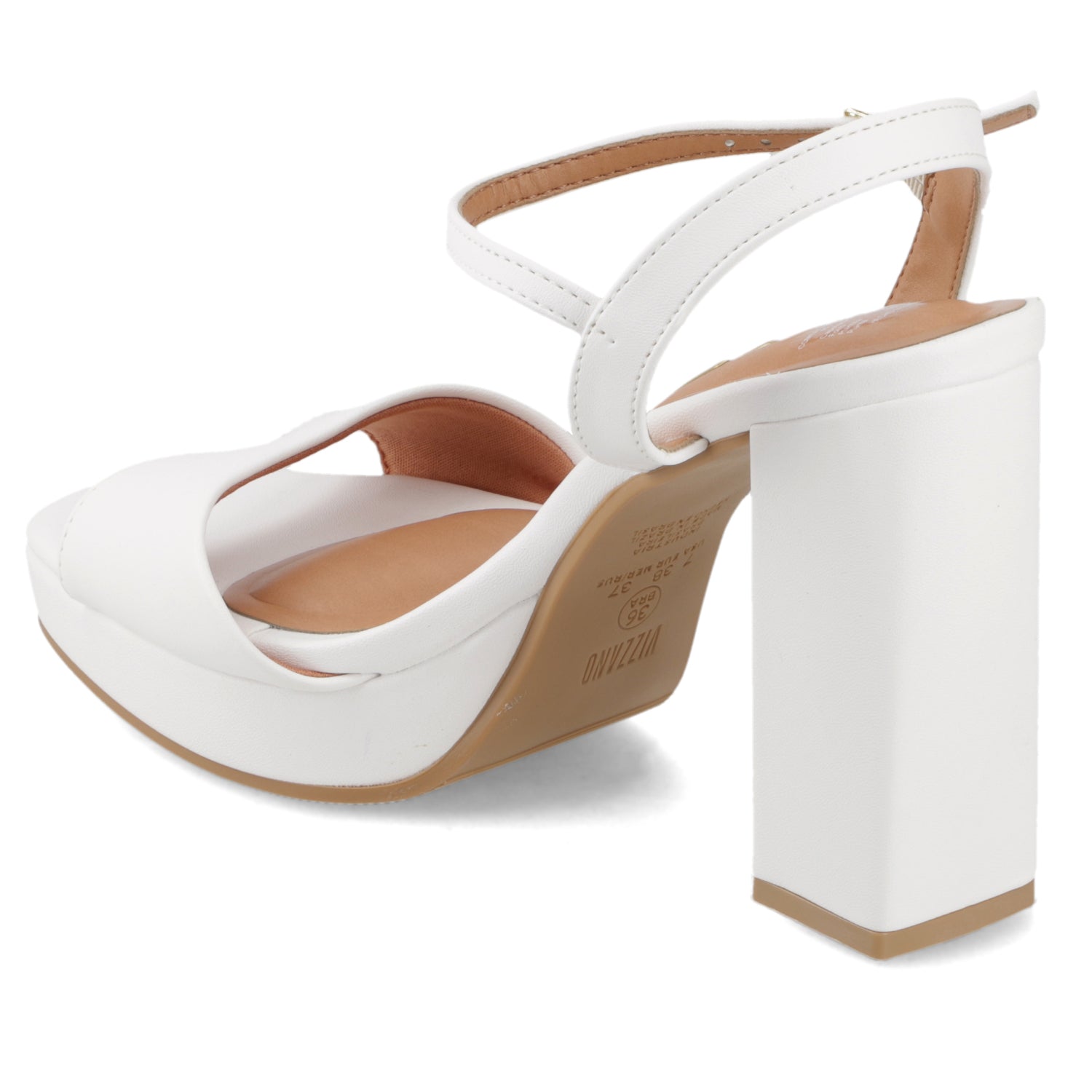 Sandalia Taco Blanco Vizzano