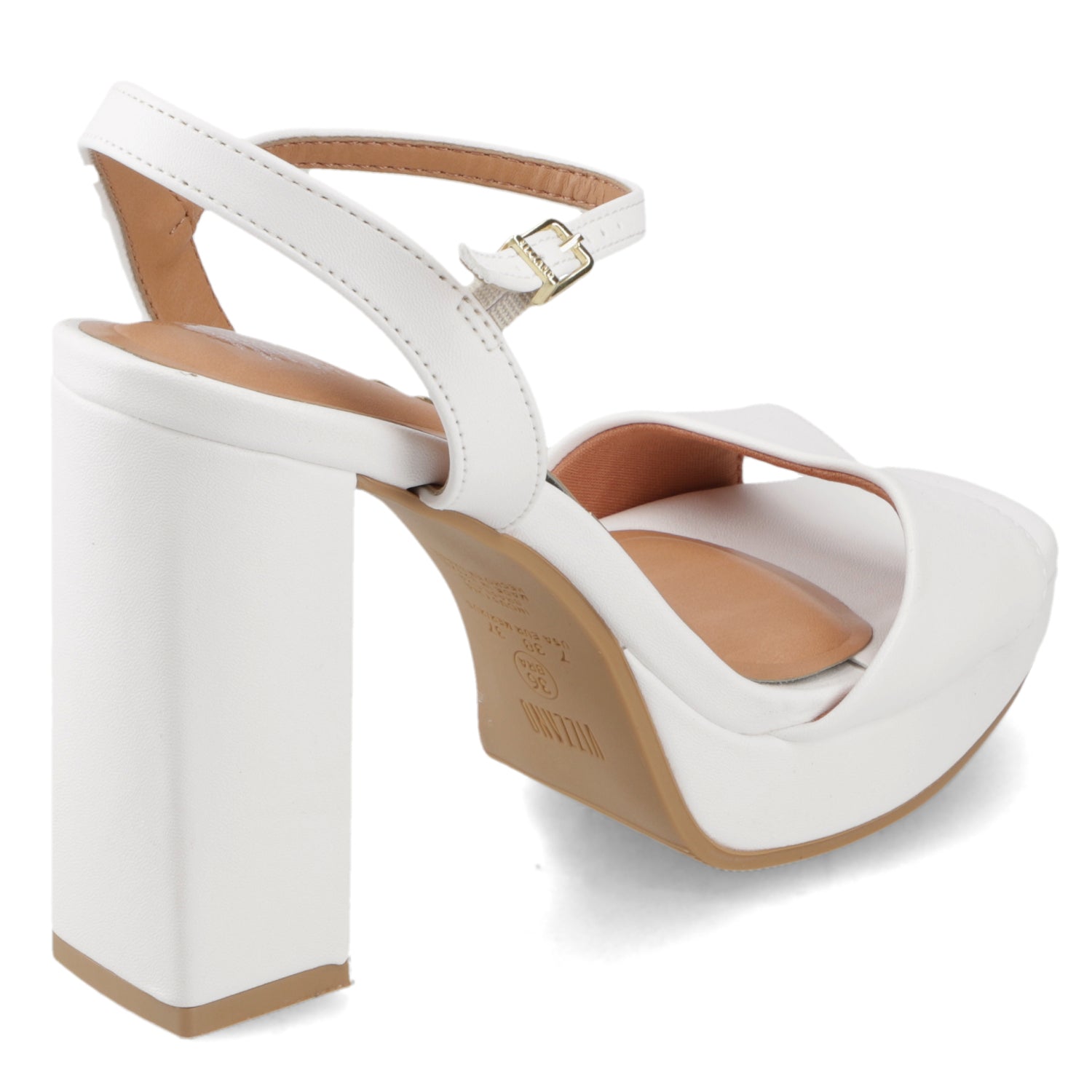 Sandalia Taco Blanco Vizzano