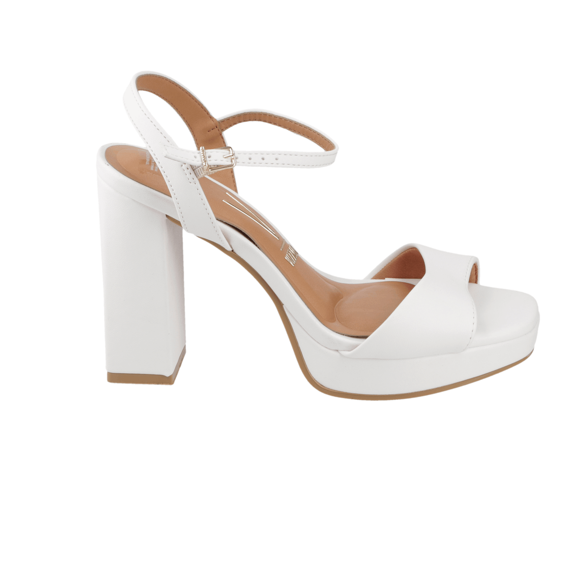 Sandalia Taco Blanco Vizzano