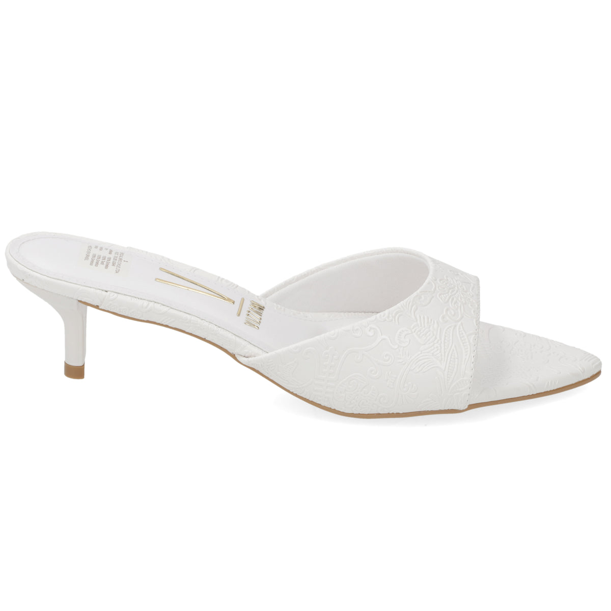 Sandalias de Novia Taco Bajo Blanco Vizzano 35 / Blanco