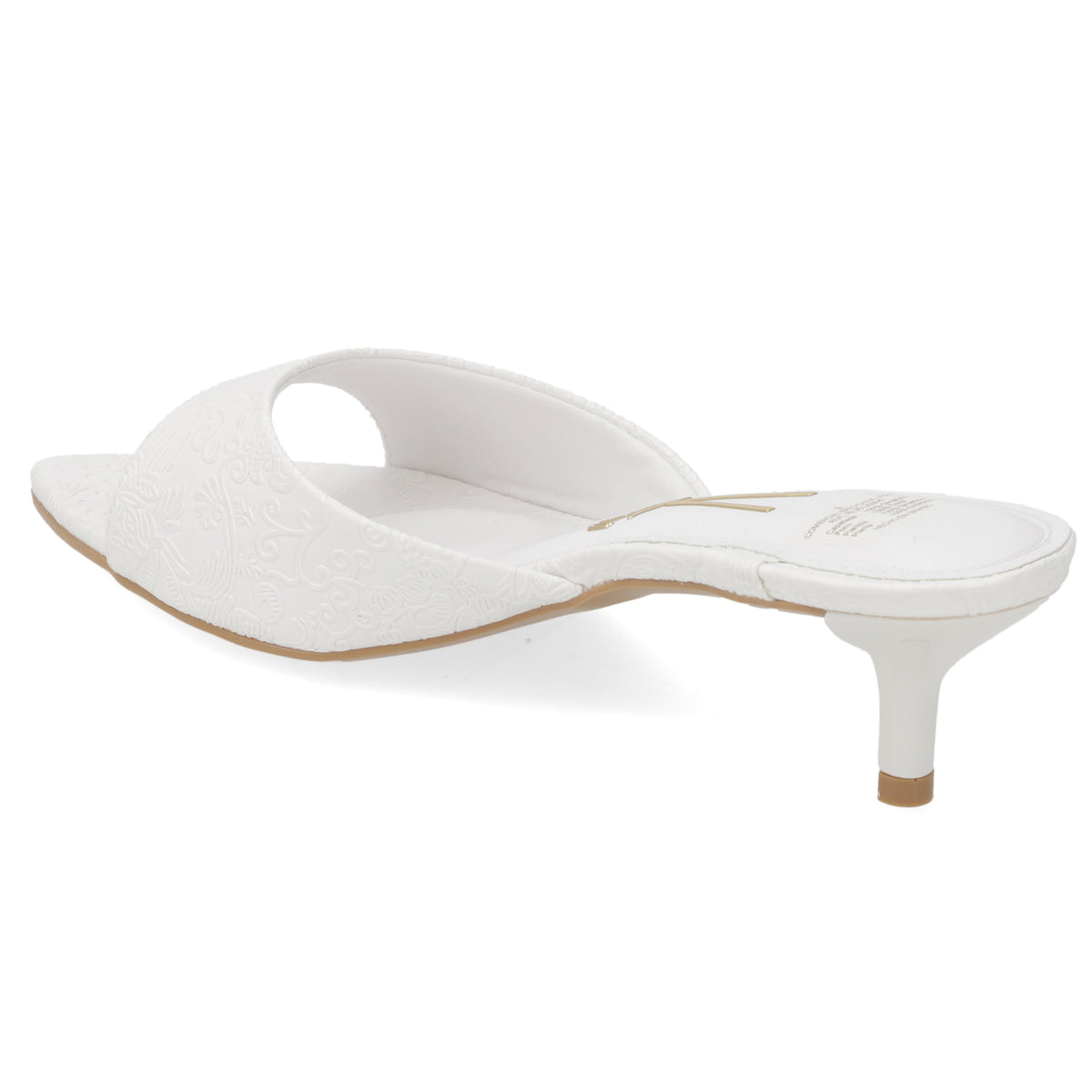 Sandalias de Novia Taco Bajo Blanco Vizzano 35 / Blanco