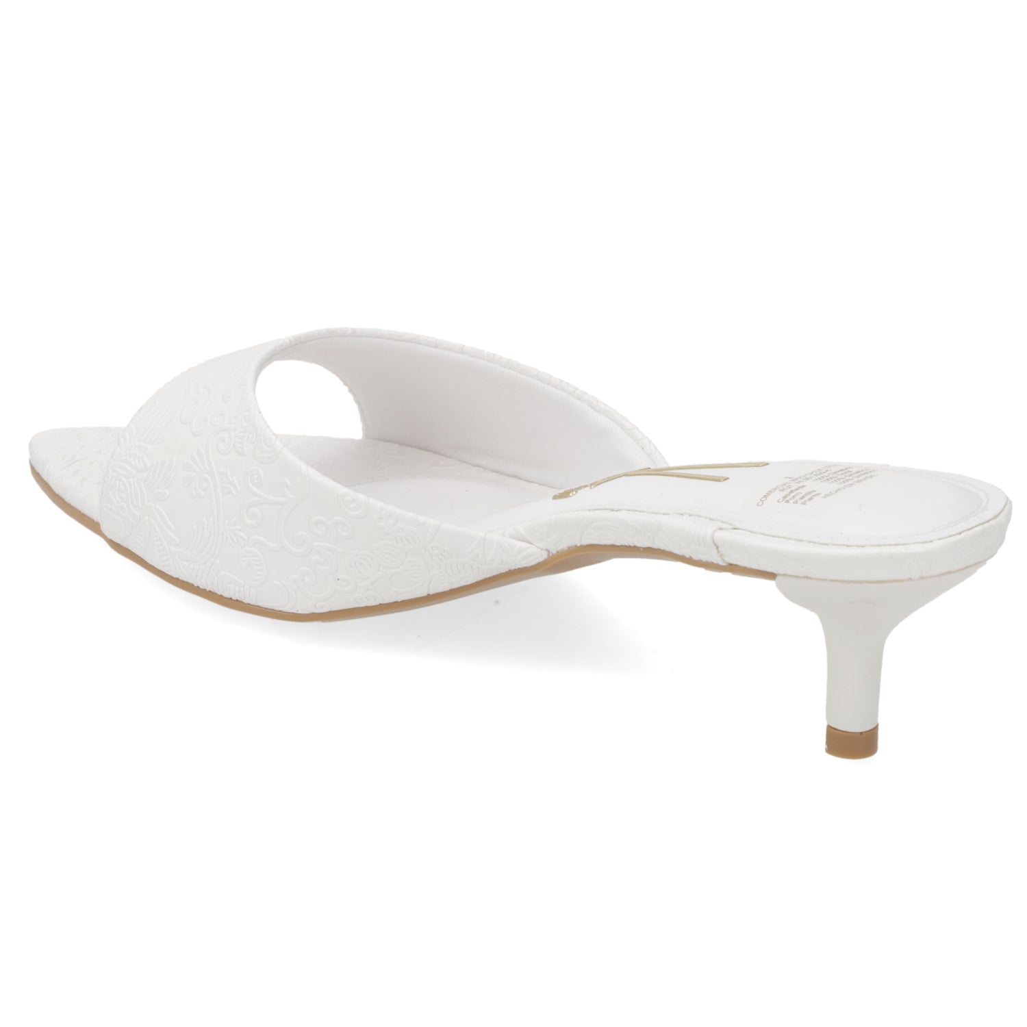 Sandalias de Novia Taco Bajo Blanco Vizzano 35 / Blanco