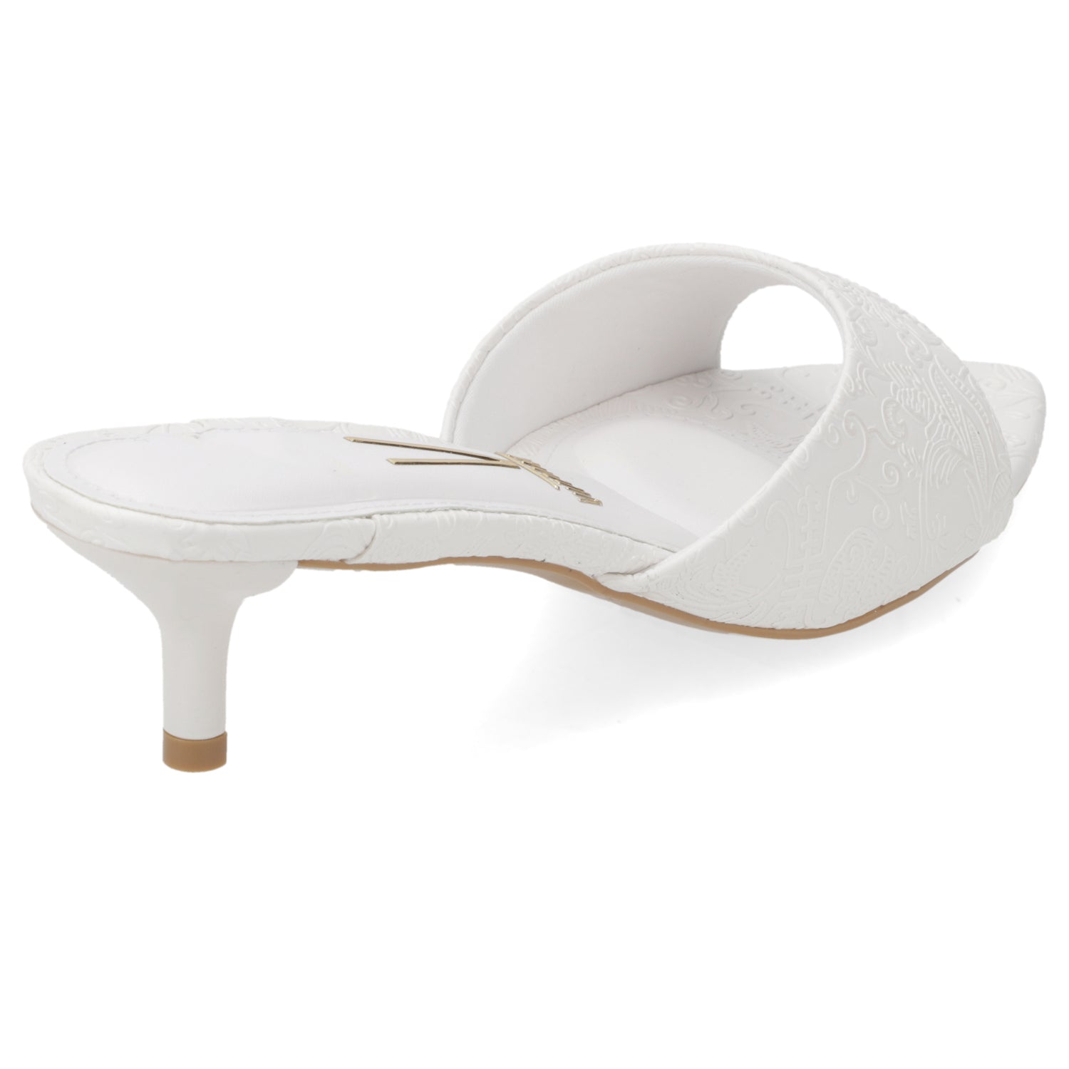 Sandalias de Novia Taco Bajo Blanco Vizzano 35 / Blanco