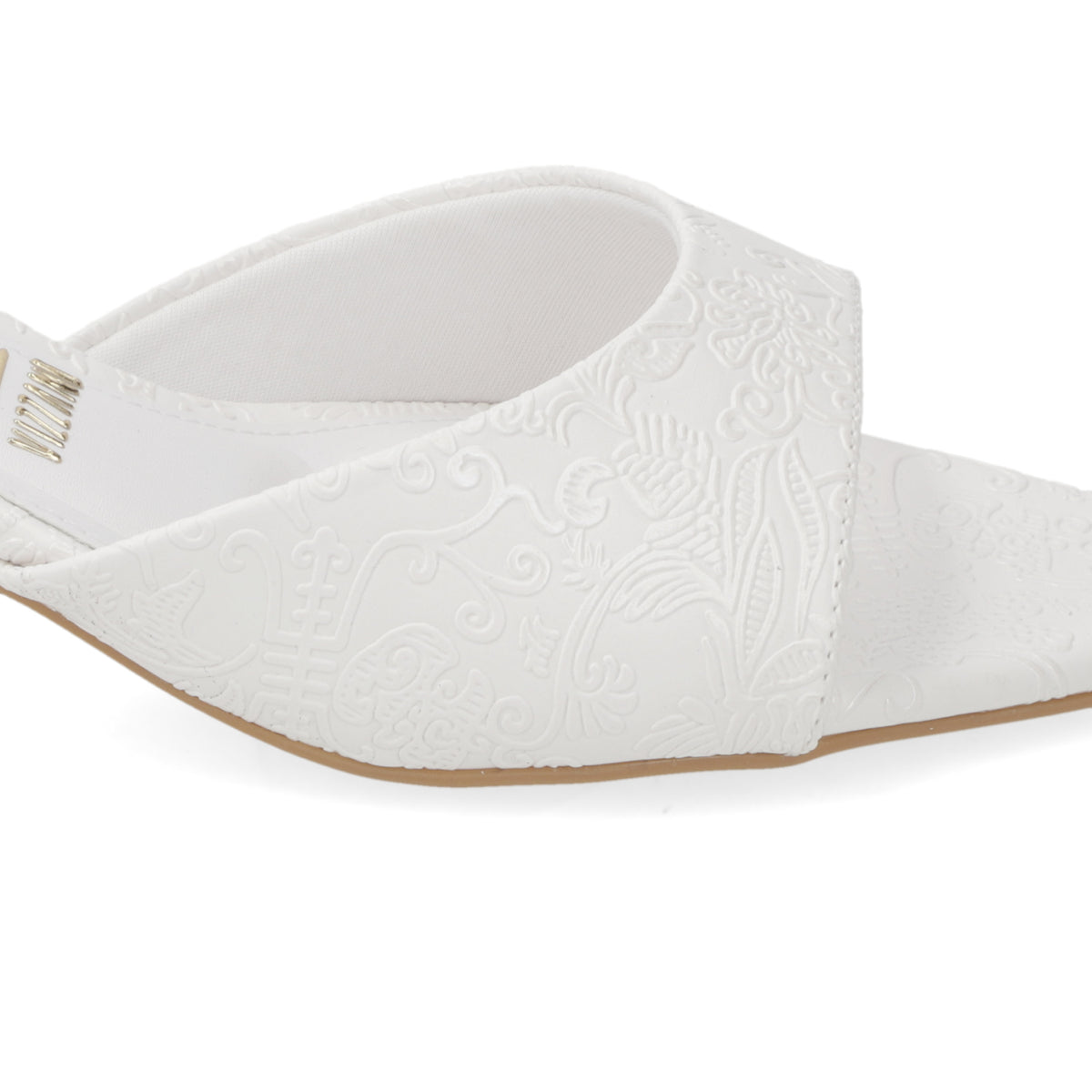 Sandalias de Novia Taco Bajo Blanco Vizzano 35 / Blanco