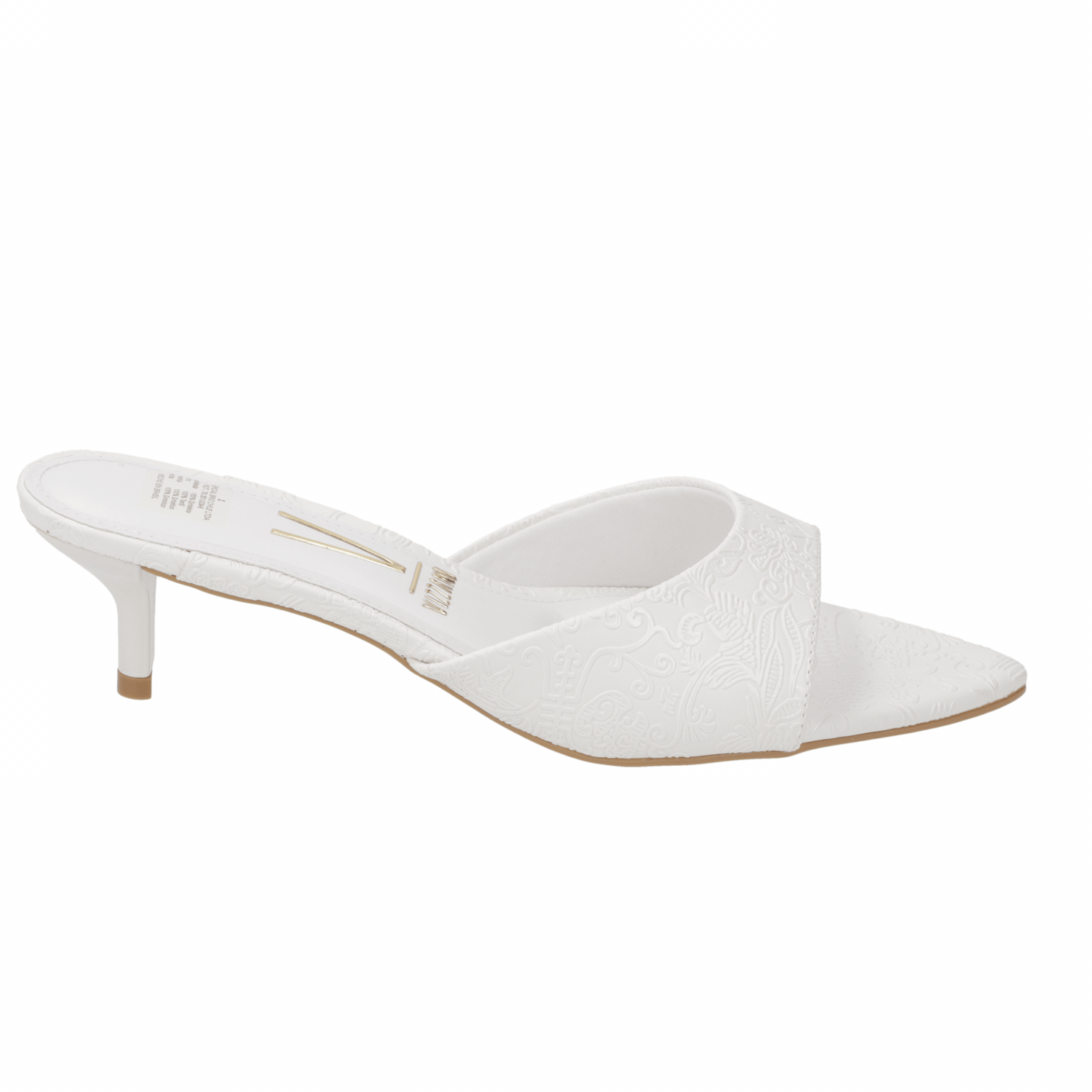 Sandalias de Novia Taco Bajo Blanco Vizzano 35 / Blanco
