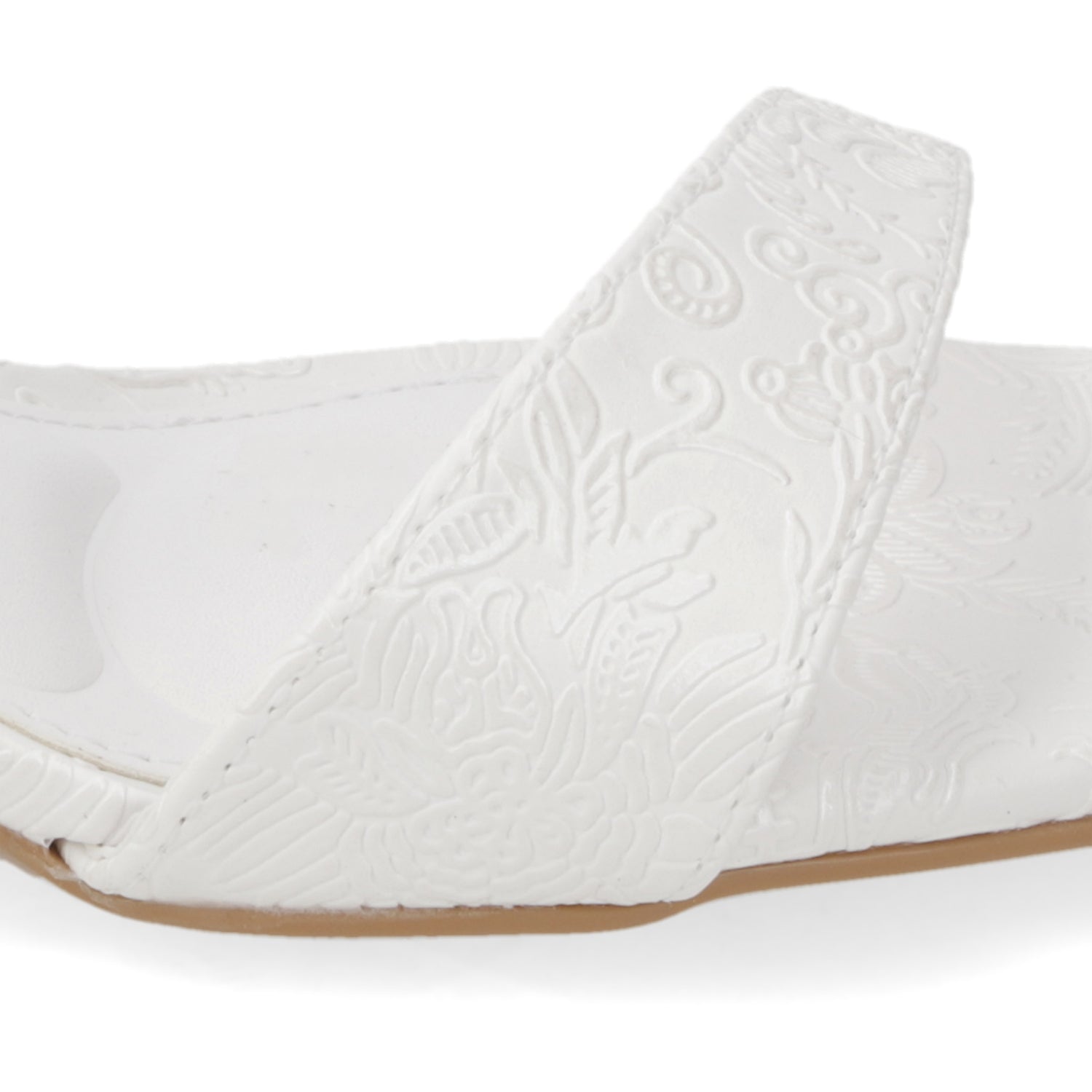 Sandalias de Novia Taco Ancho Bajo Blanco Vizzano 35 / Blanco