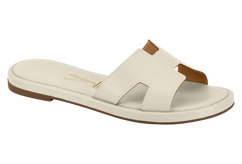 Sandalia Mujer Taco Medio Tira H Blanca Off Vizzano