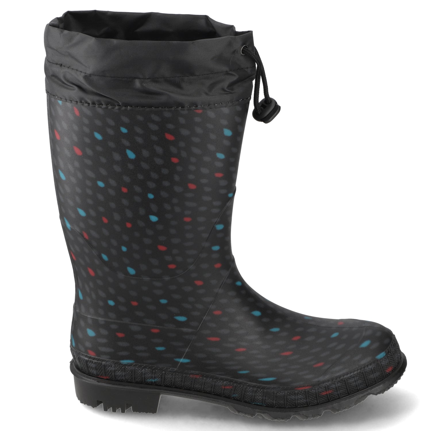 Bota de Agua Mujer Negra Puntos 35 / Negro