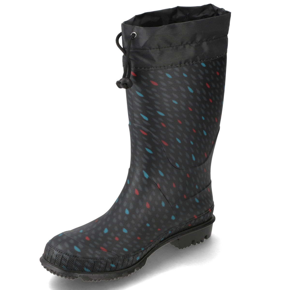 Bota de Agua Mujer Negra Puntos 35 / Negro