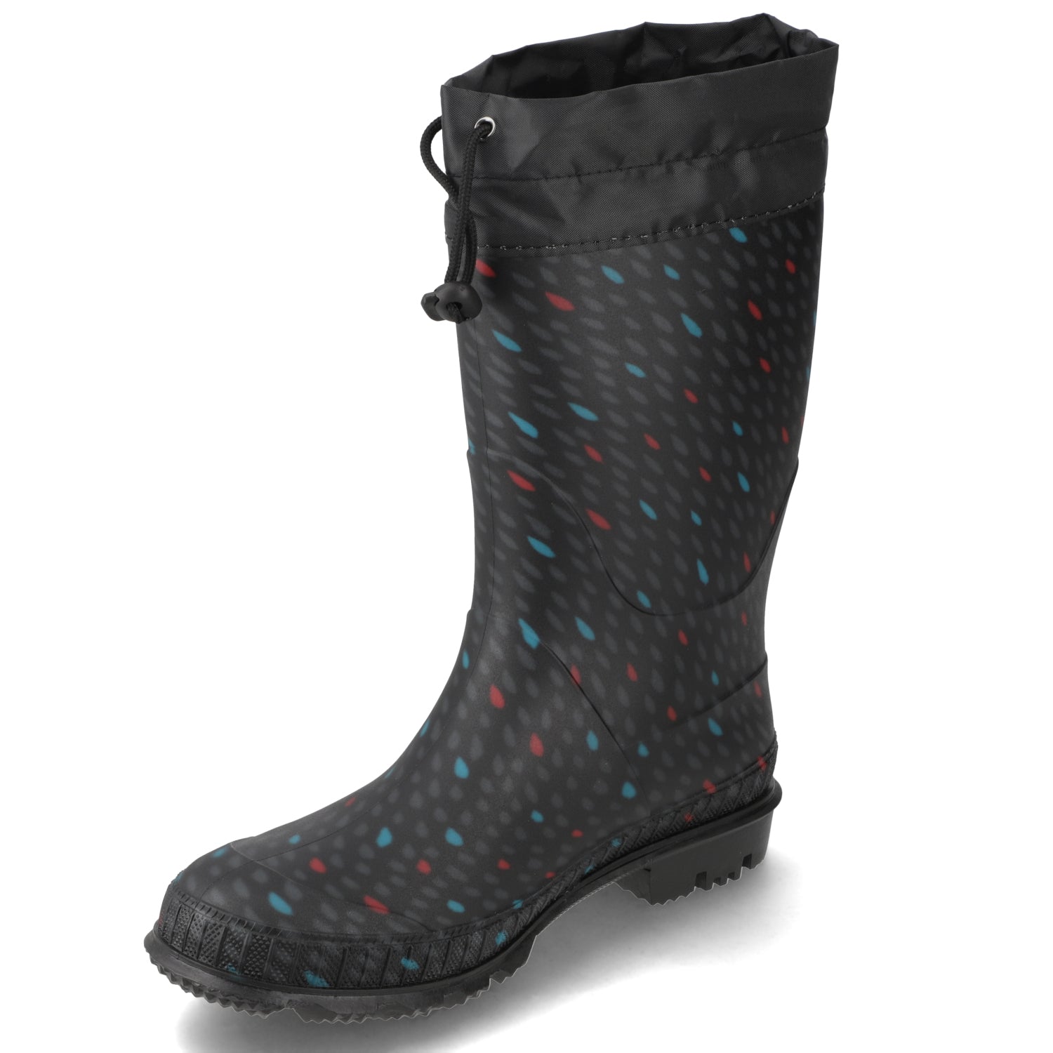 Bota de Agua Mujer Negra Puntos 35 / Negro