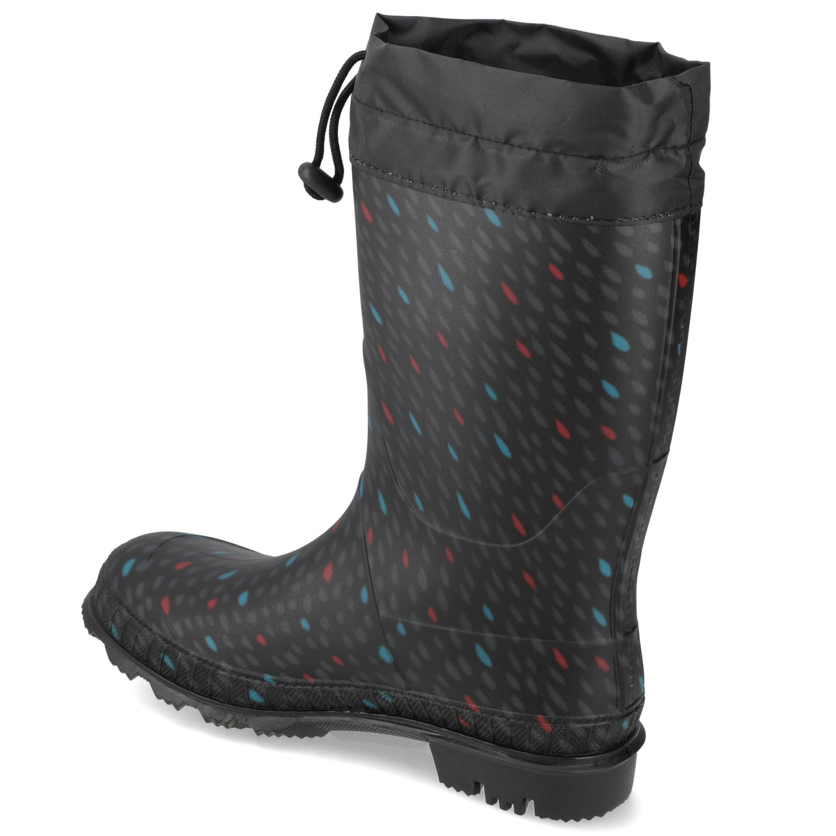 Bota de Agua Mujer Negra Puntos 35 / Negro