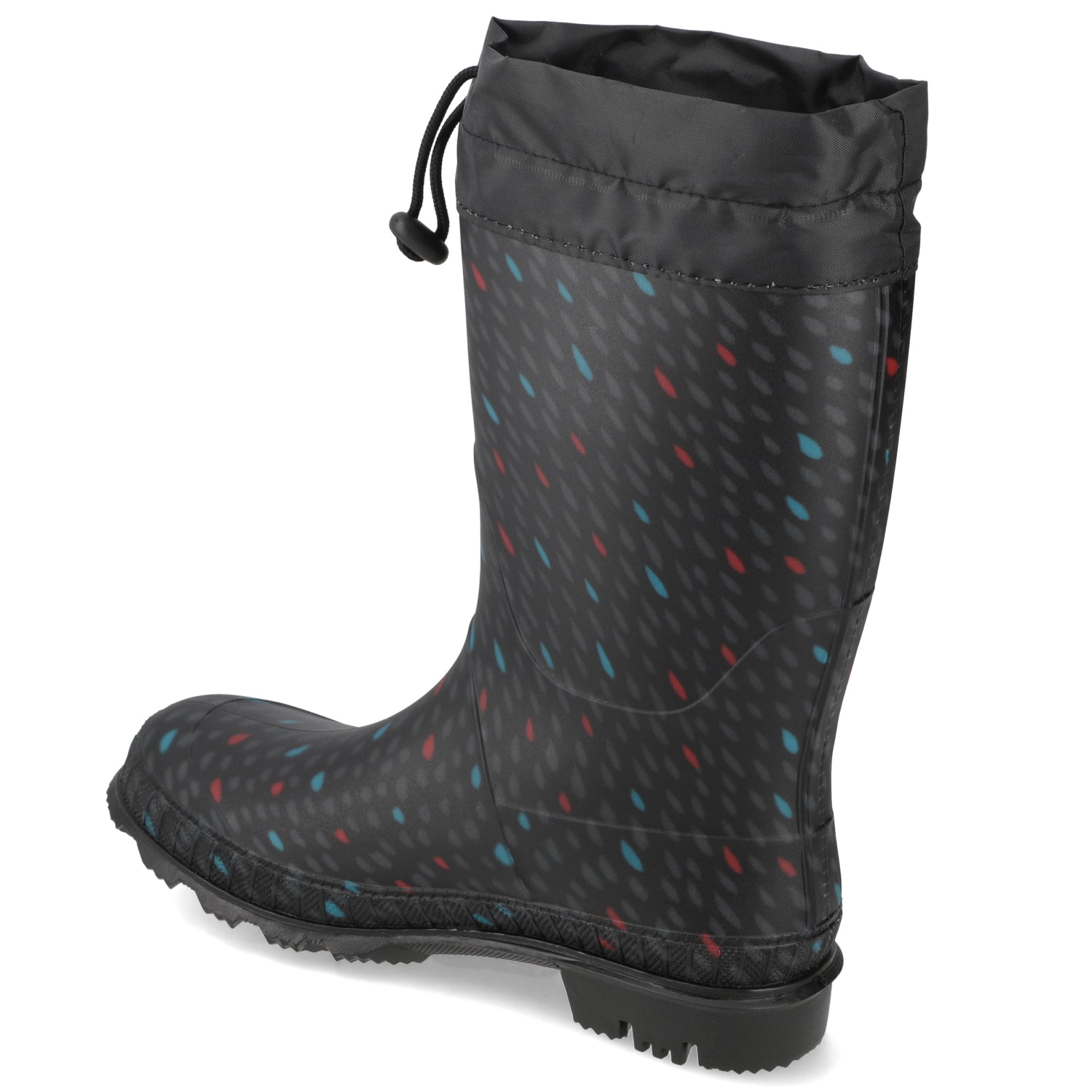 Bota de Agua Mujer Negra Puntos 35 / Negro
