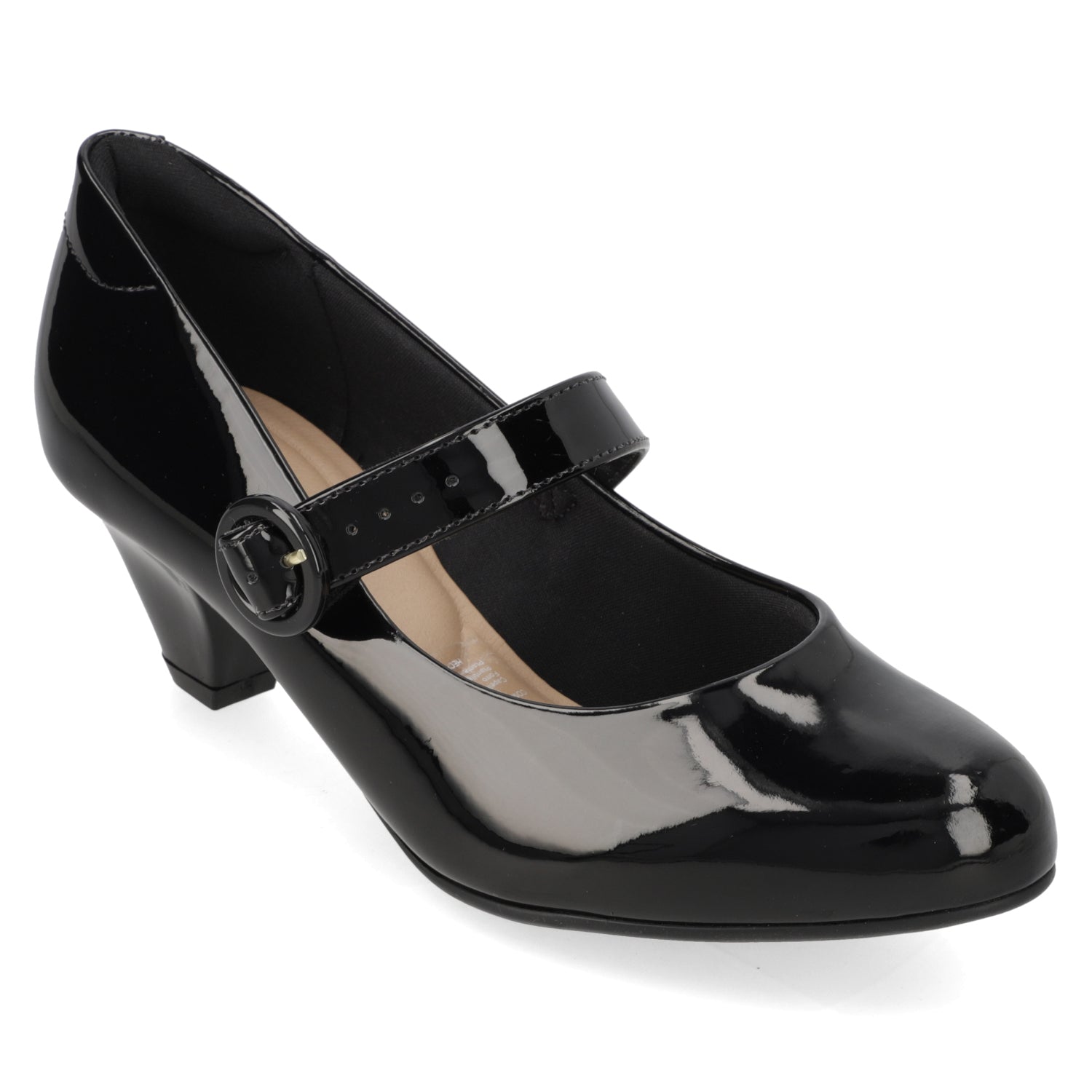 Zapato Taco Ancho 5 cm Negro Modare 35 / Negro