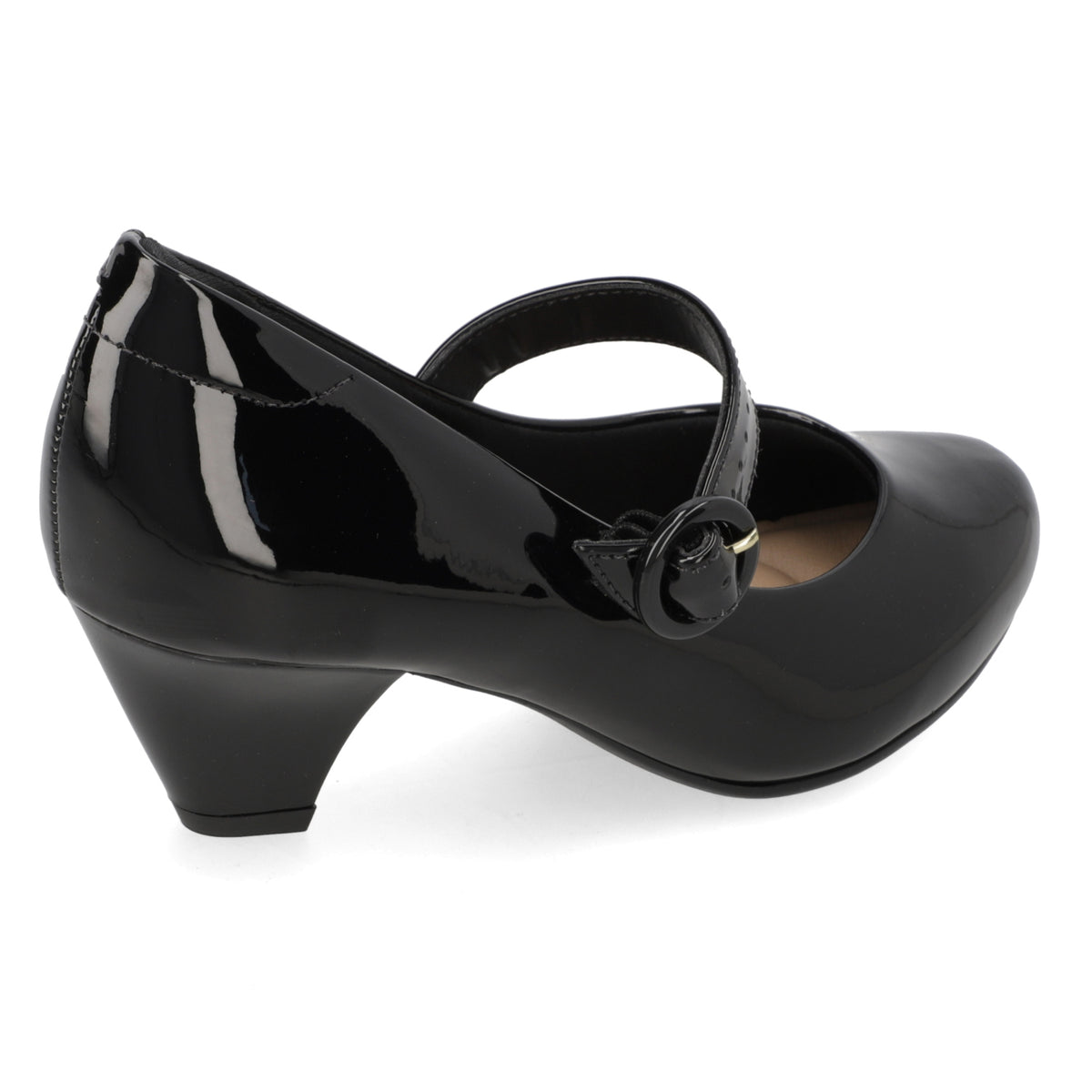 Zapato Taco Ancho 5 cm Negro Modare 35 / Negro