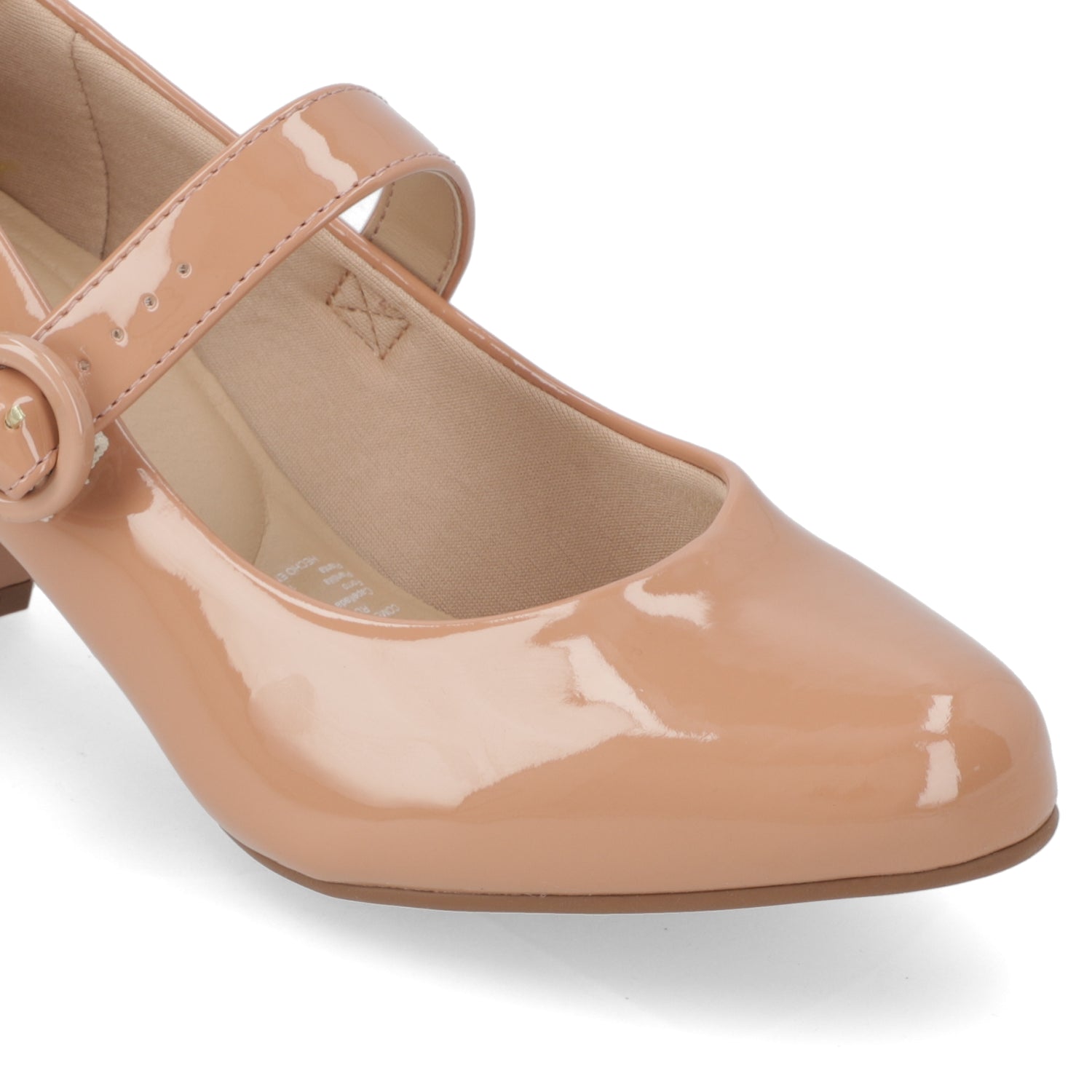Zapato Taco Ancho 5 cm Nude Modare