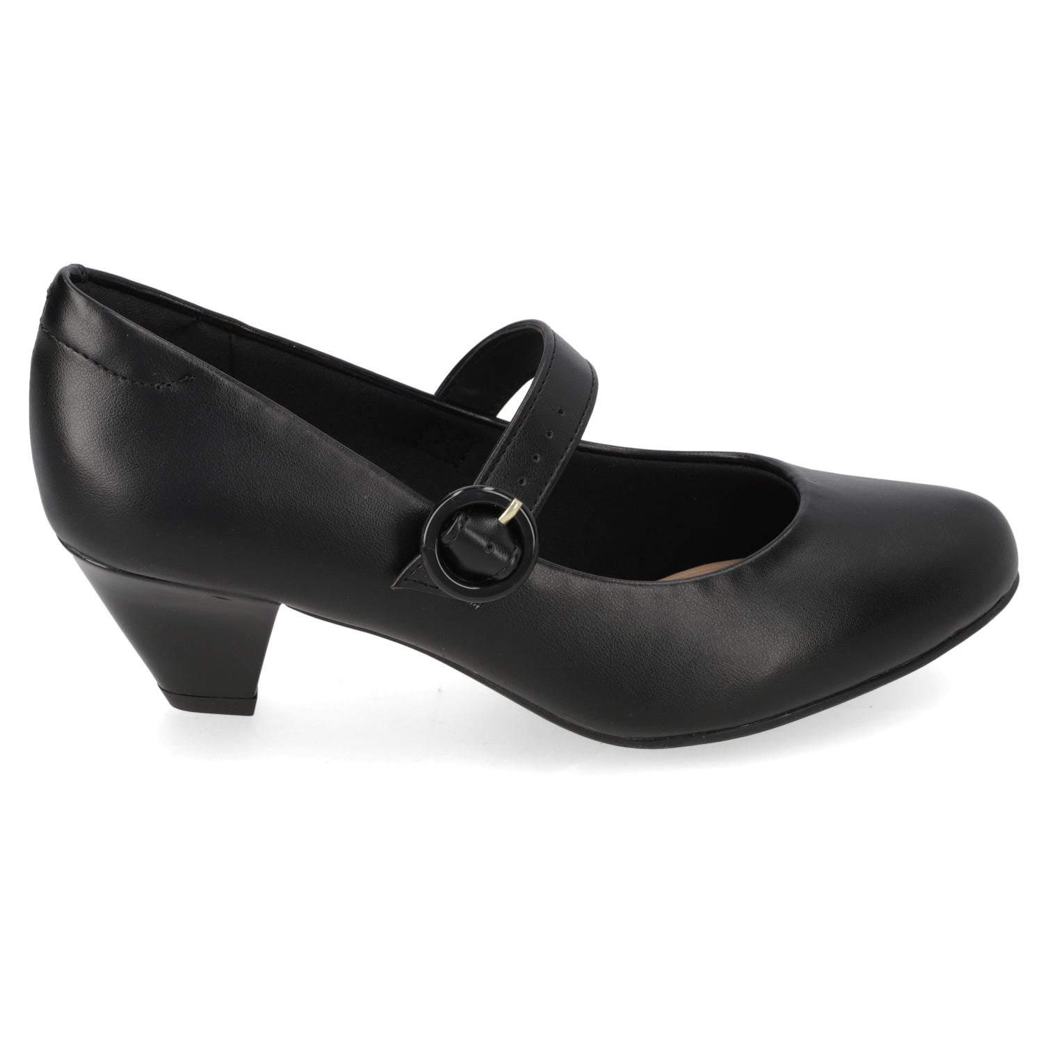 Taco Confort Eco Cuero Negro 35 / Negro