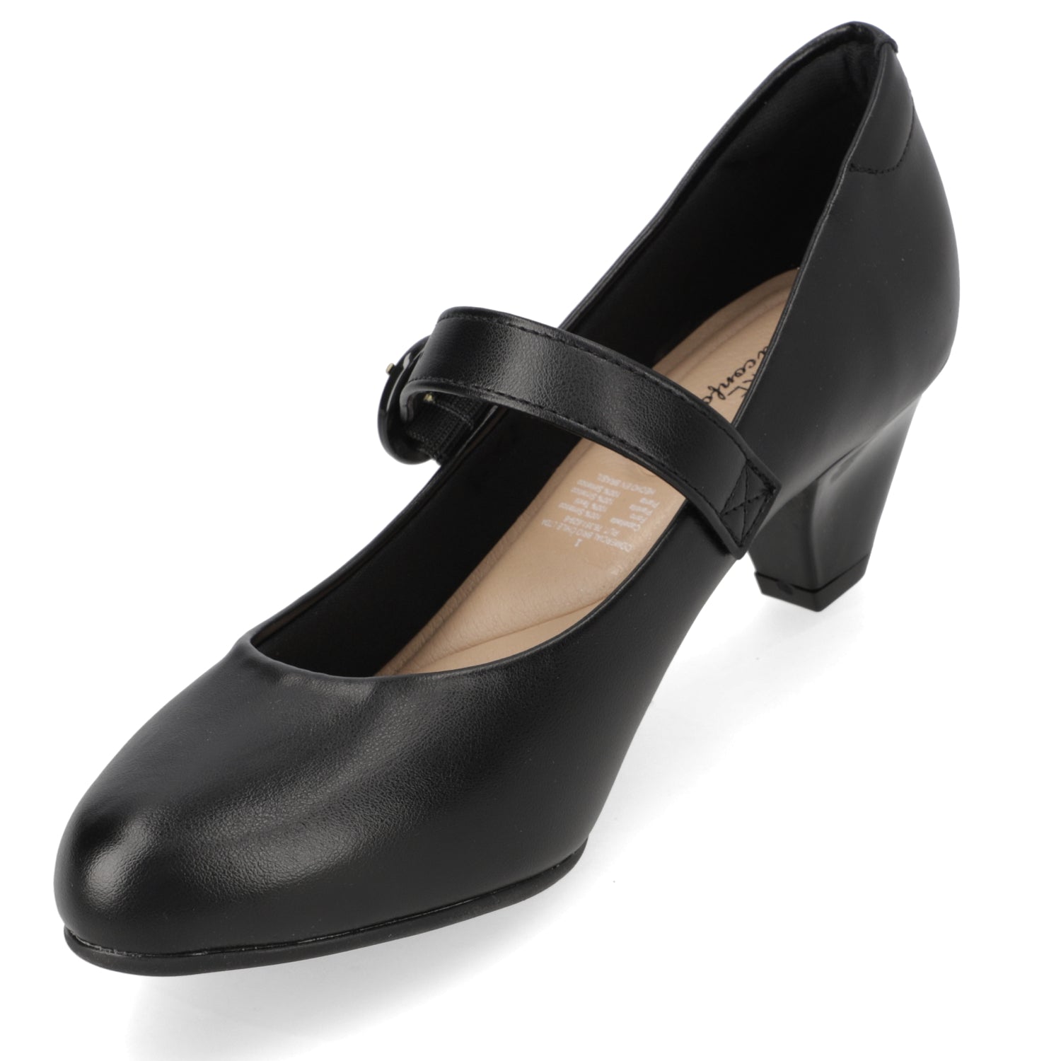 Taco Confort Eco Cuero Negro 35 / Negro