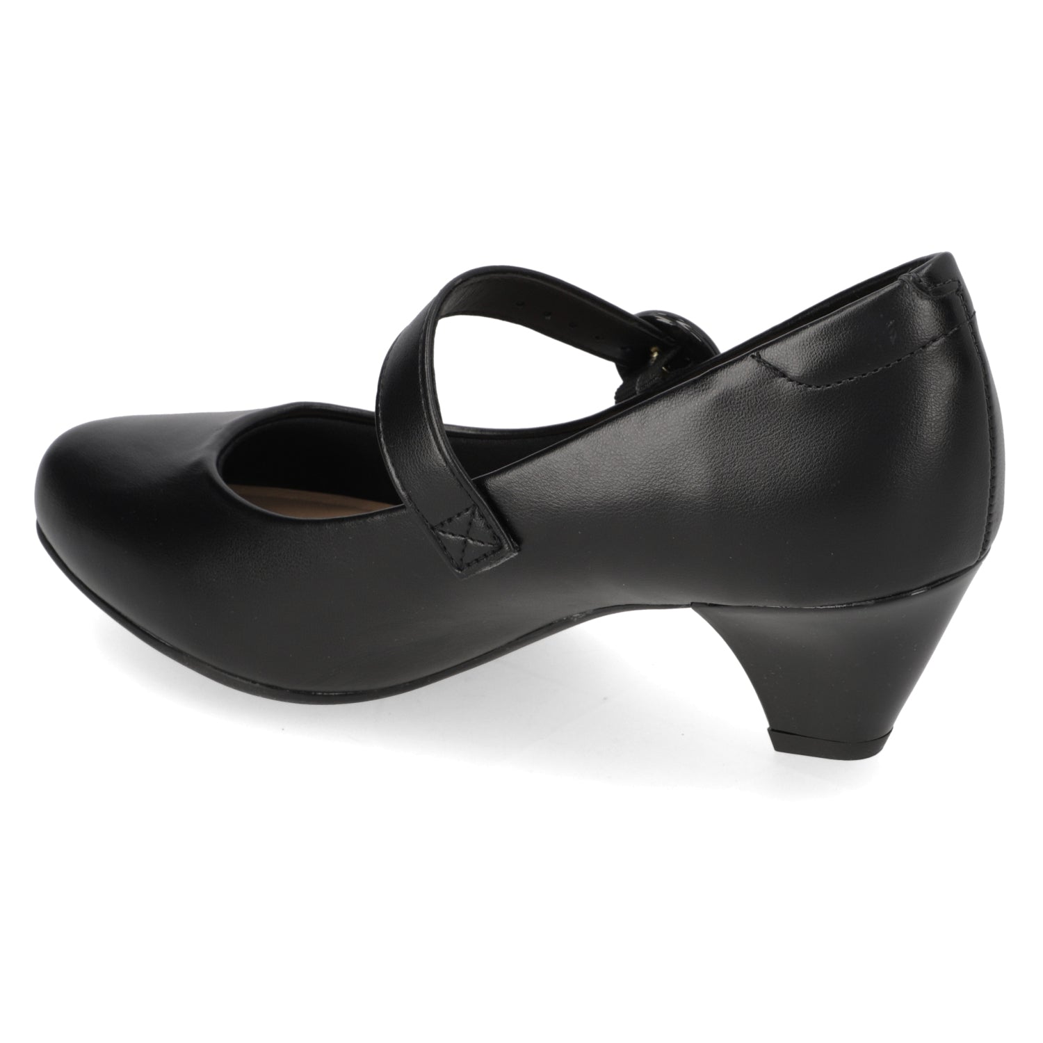 Taco Confort Eco Cuero Negro 35 / Negro