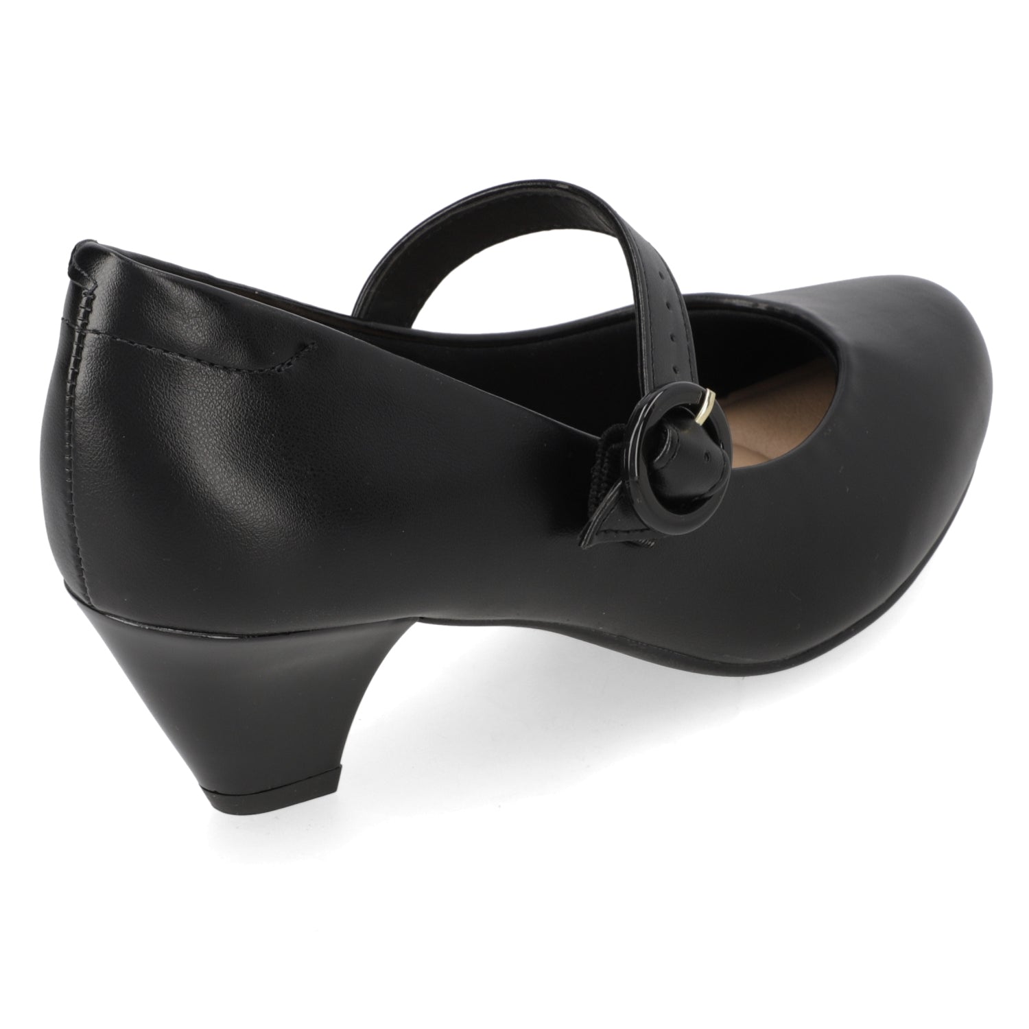 Taco Confort Eco Cuero Negro 35 / Negro