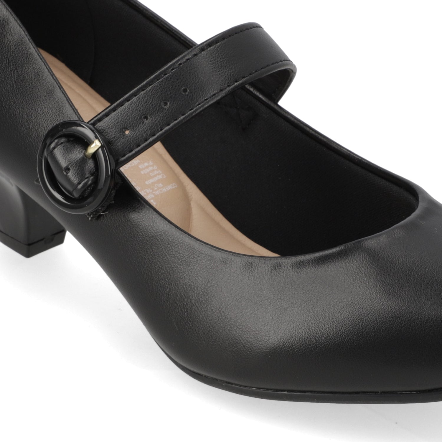 Taco Confort Eco Cuero Negro 35 / Negro