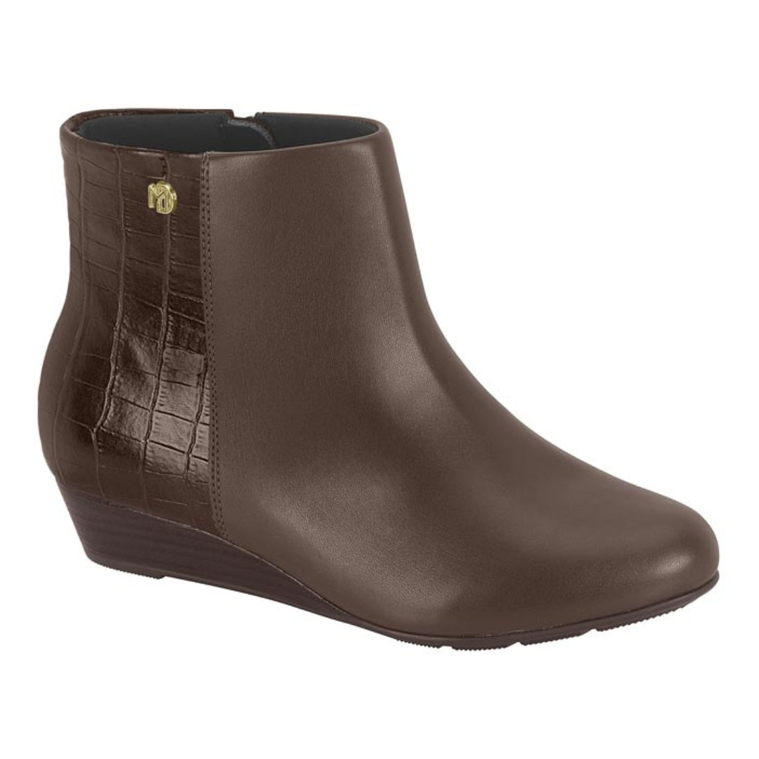 Botines Taco Cuña Café Modare