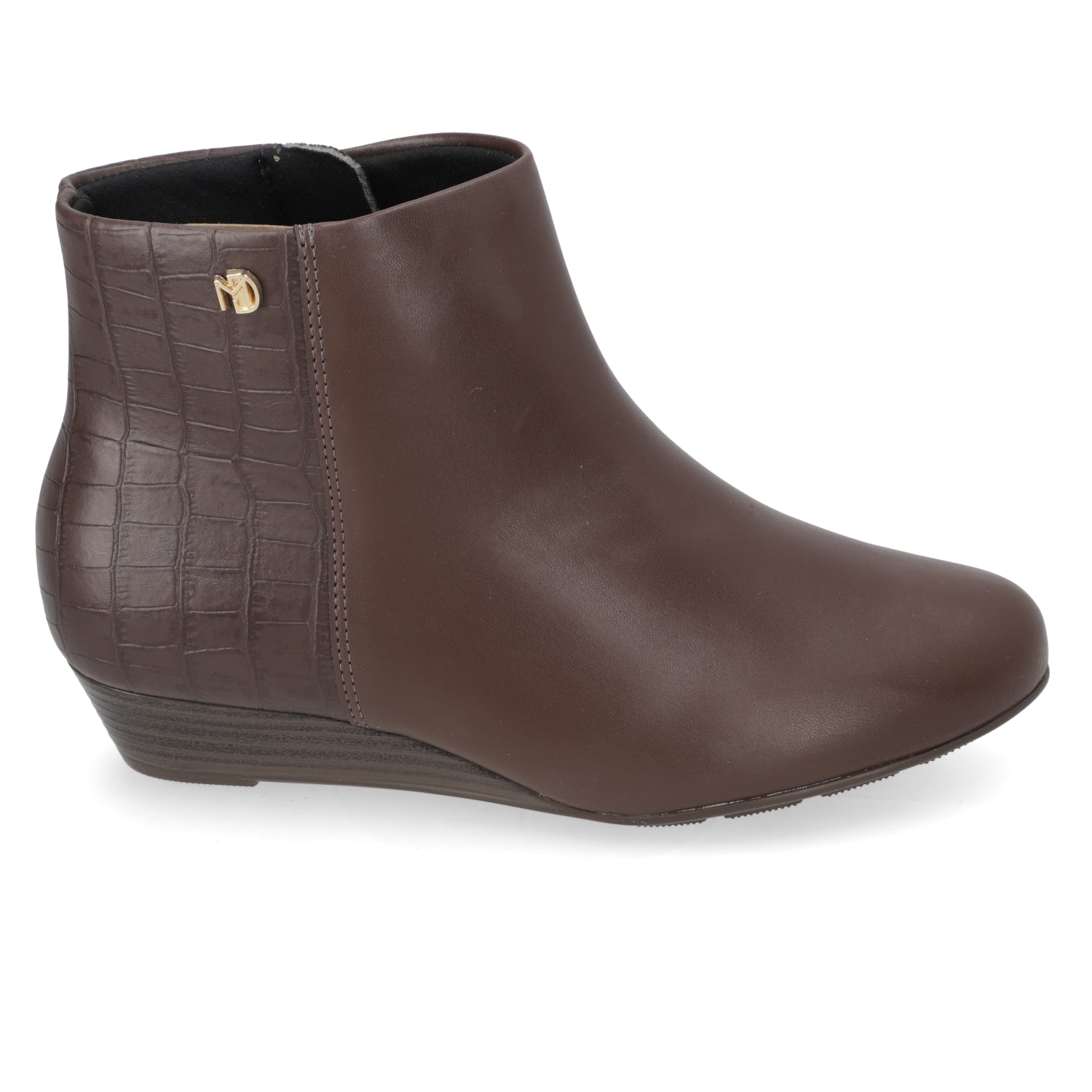 Botínes Taco Cuña Café Modare