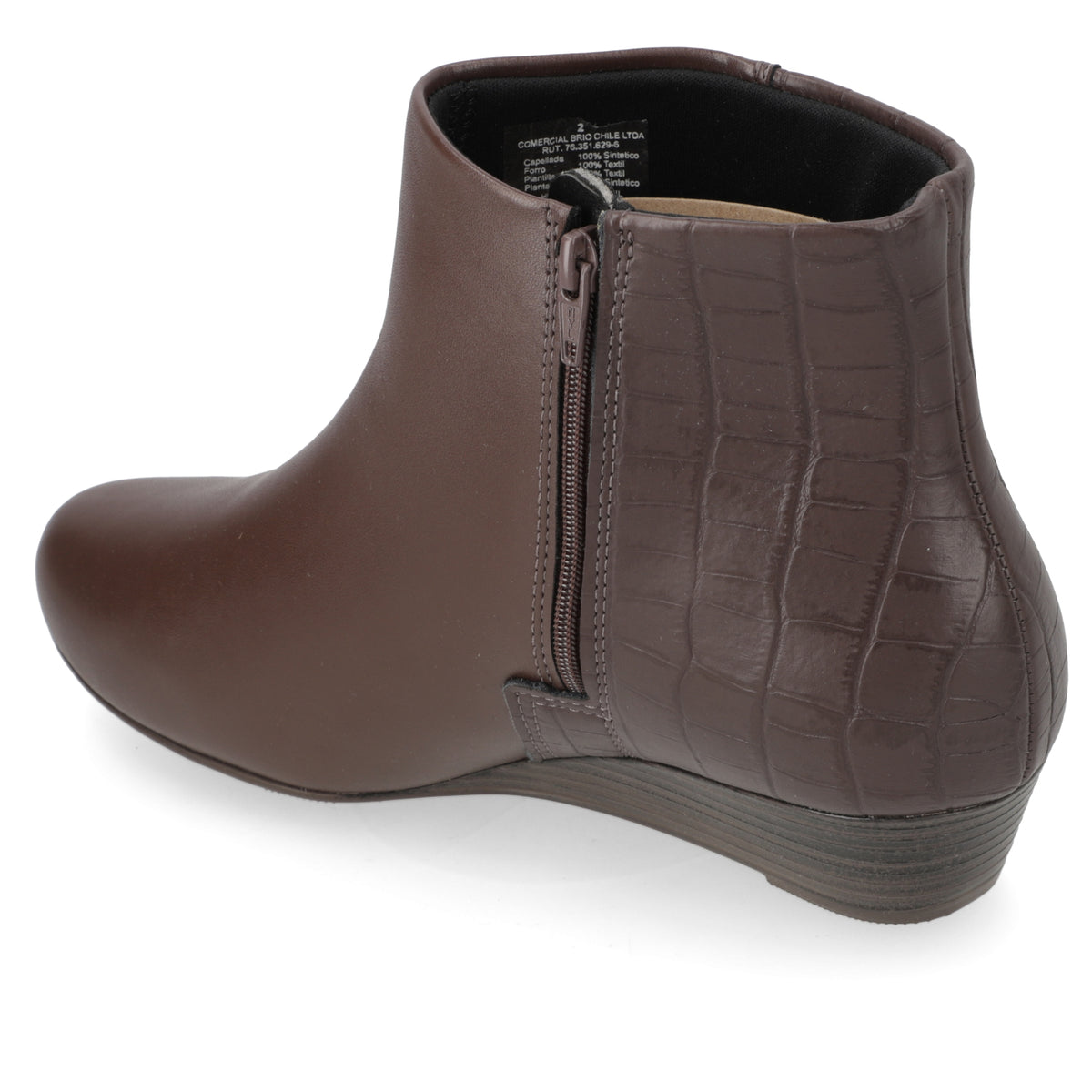 Botínes Taco Cuña Café Modare