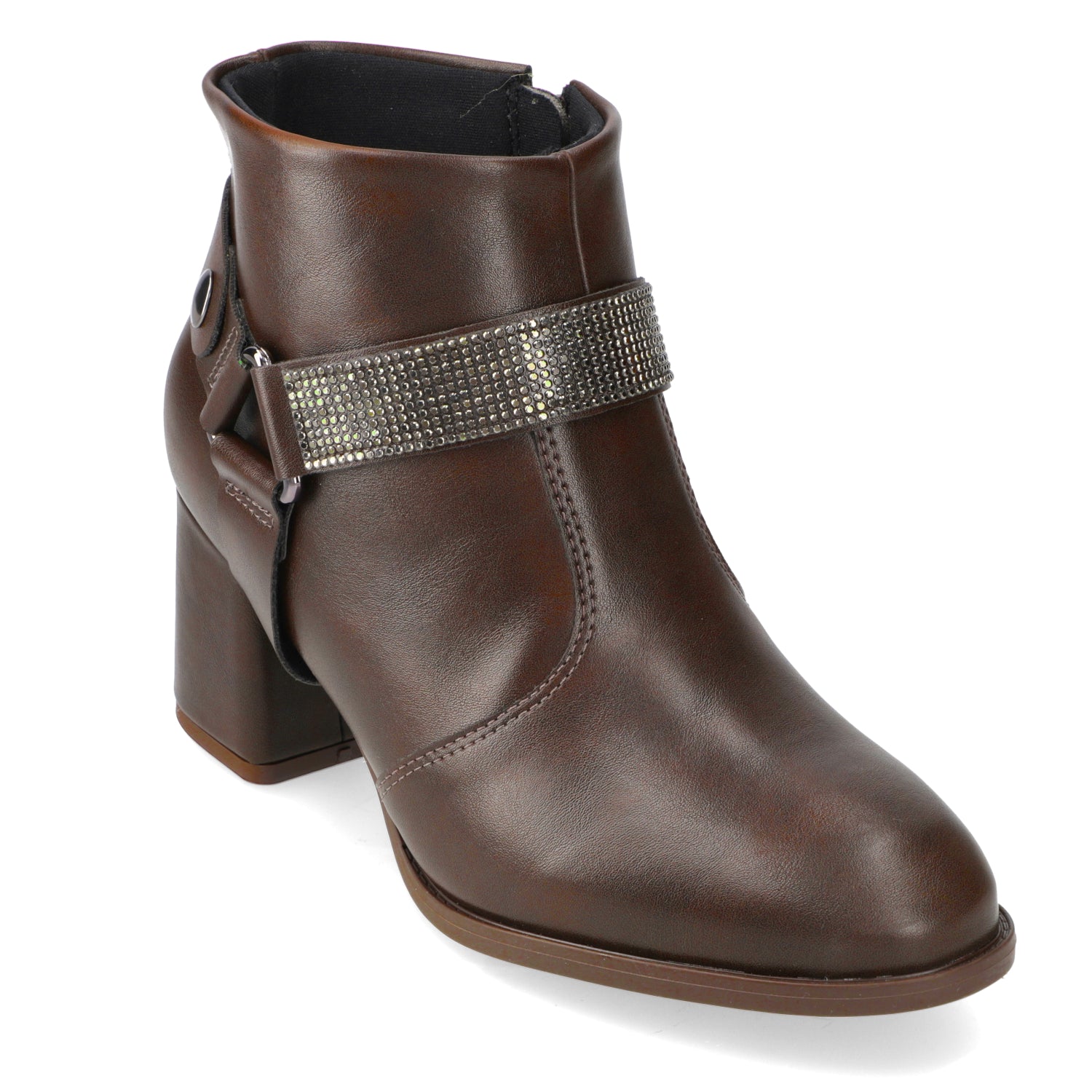 Botin Taco Ancho 7 cm Chocolate Modare 35 / Chocolate