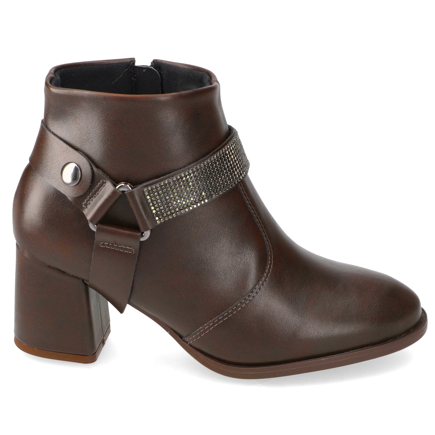 Botin Taco Ancho 7 cm Chocolate Modare 35 / Chocolate