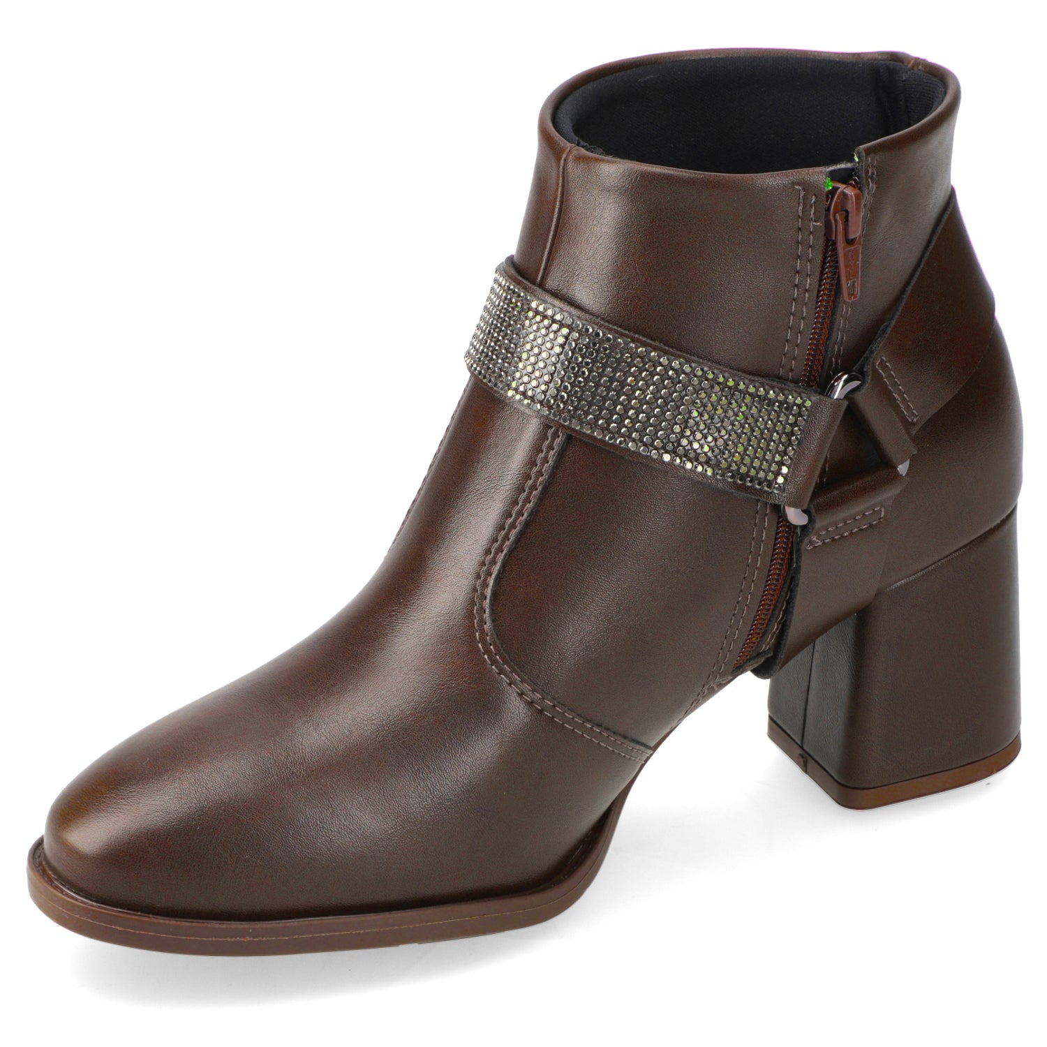 Botin Taco Ancho 7 cm Chocolate Modare 35 / Chocolate