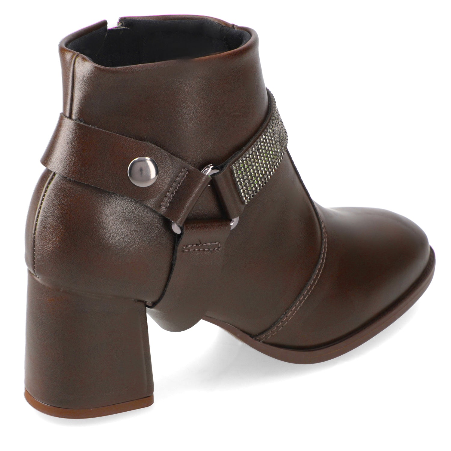 Botin Taco Ancho 7 cm Chocolate Modare 35 / Chocolate