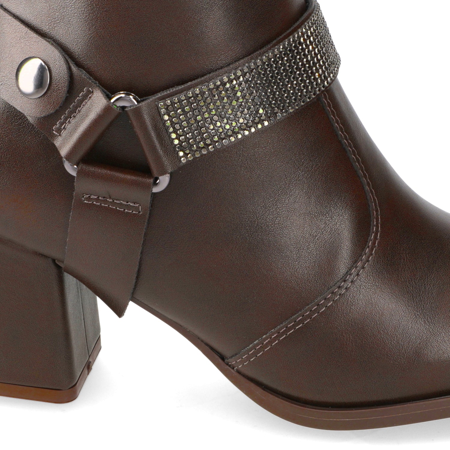 Botin Taco Ancho 7 cm Chocolate Modare 35 / Chocolate