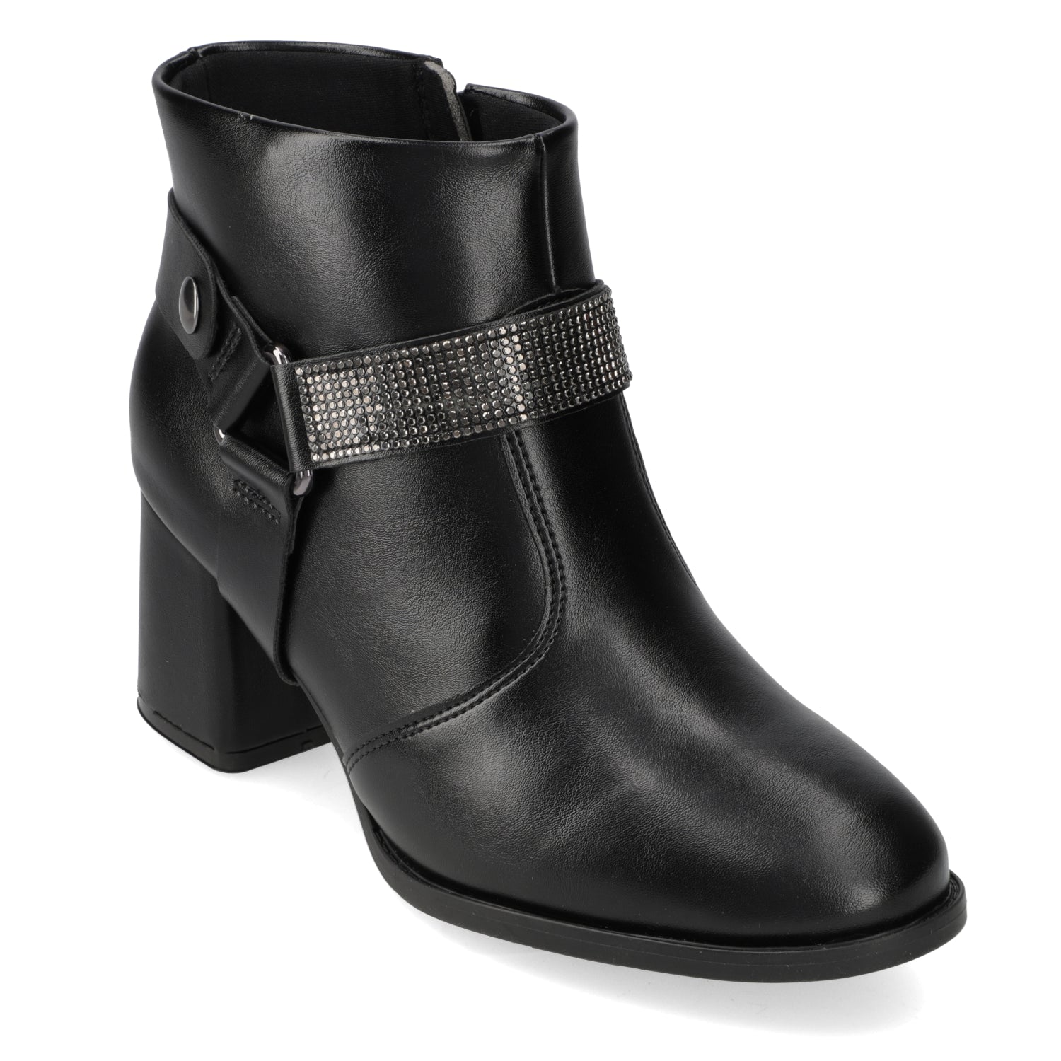 Botin Taco Ancho 7 cm Negro Modare 35 / Negro