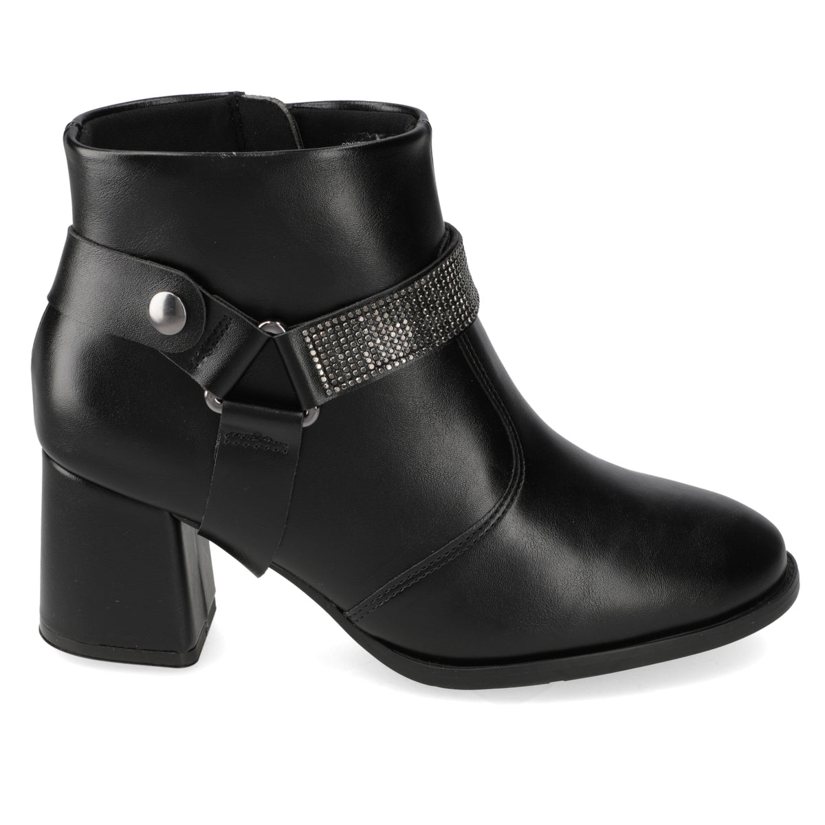 Botin Taco Ancho 7 cm Negro Modare 35 / Negro