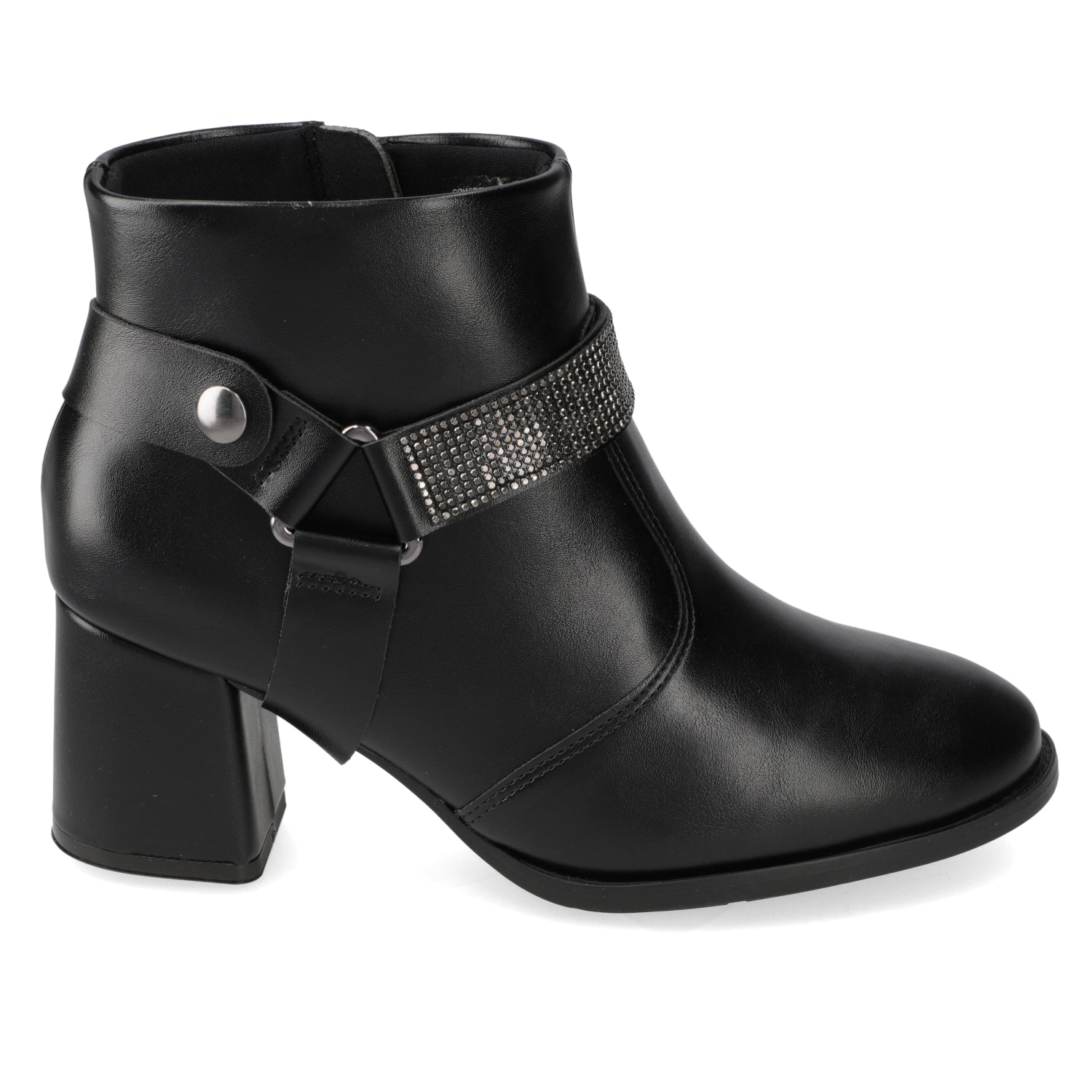 Botin Taco Ancho 7 cm Negro Modare 35 / Negro
