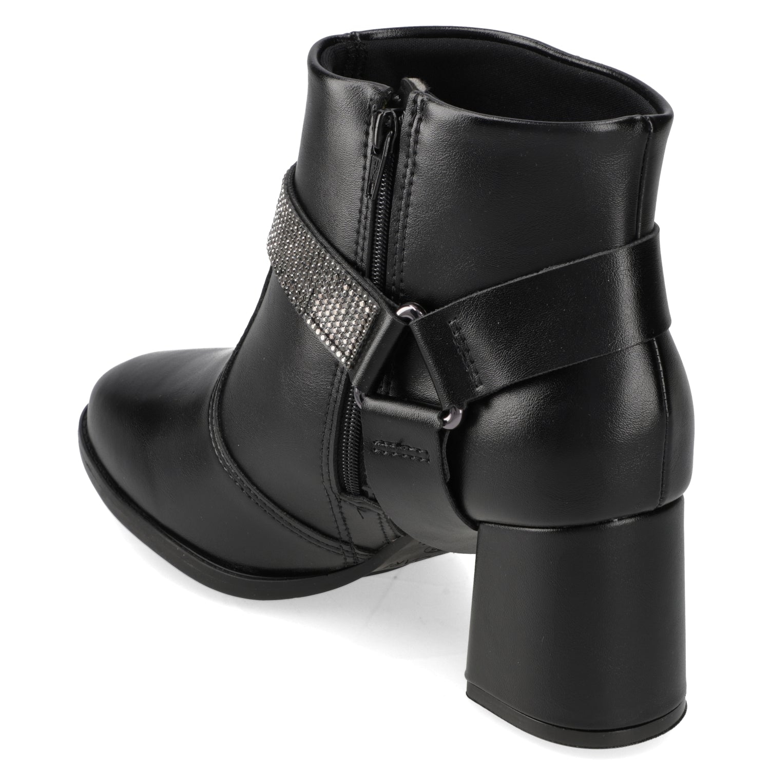 Botin Taco Ancho 7 cm Negro Modare 35 / Negro