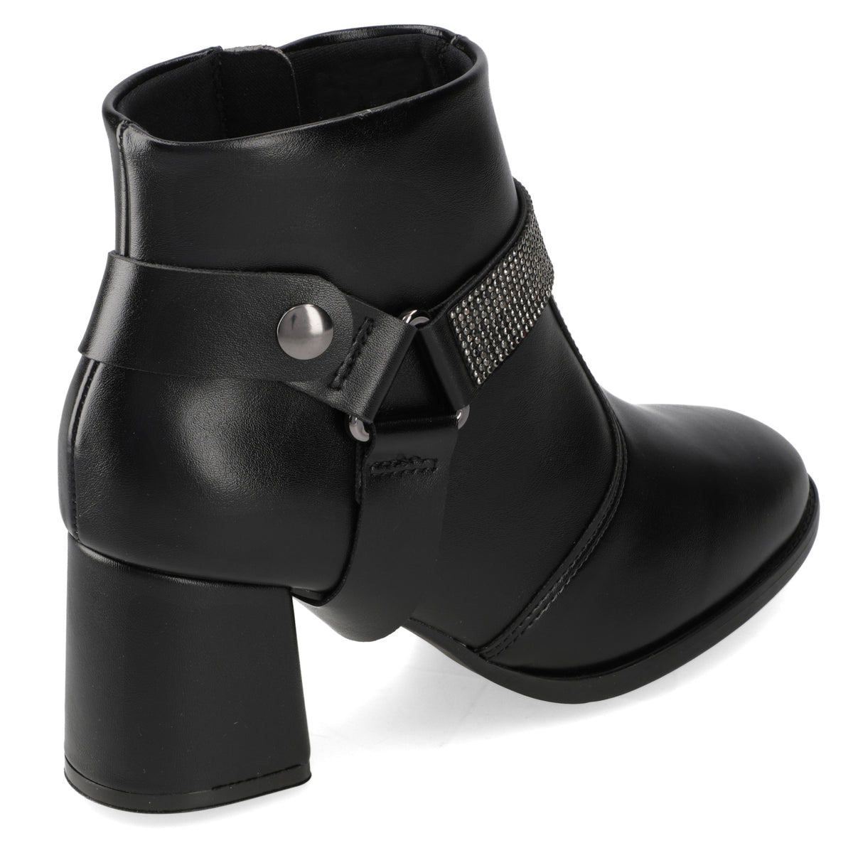 Botin Taco Ancho 7 cm Negro Modare 35 / Negro