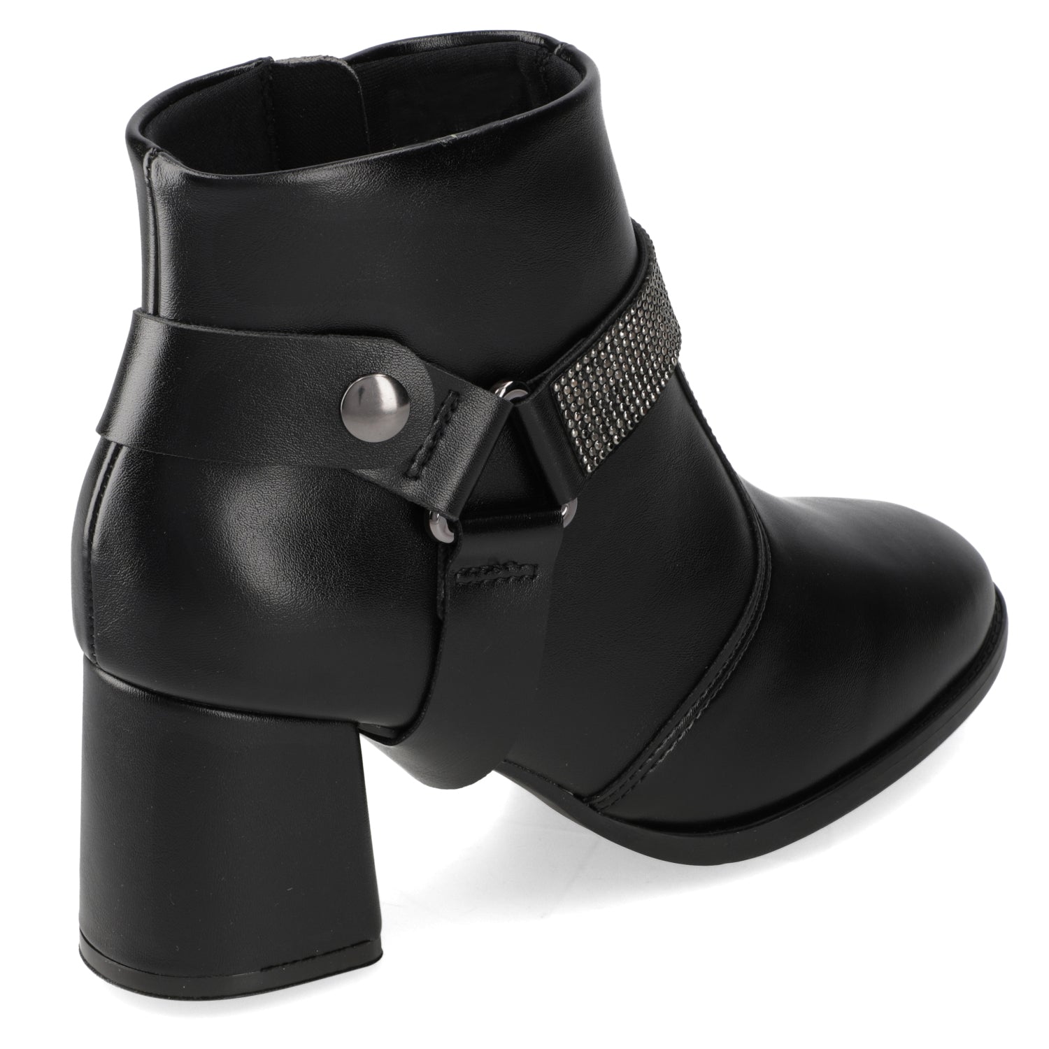 Botin Taco Ancho 7 cm Negro Modare 35 / Negro