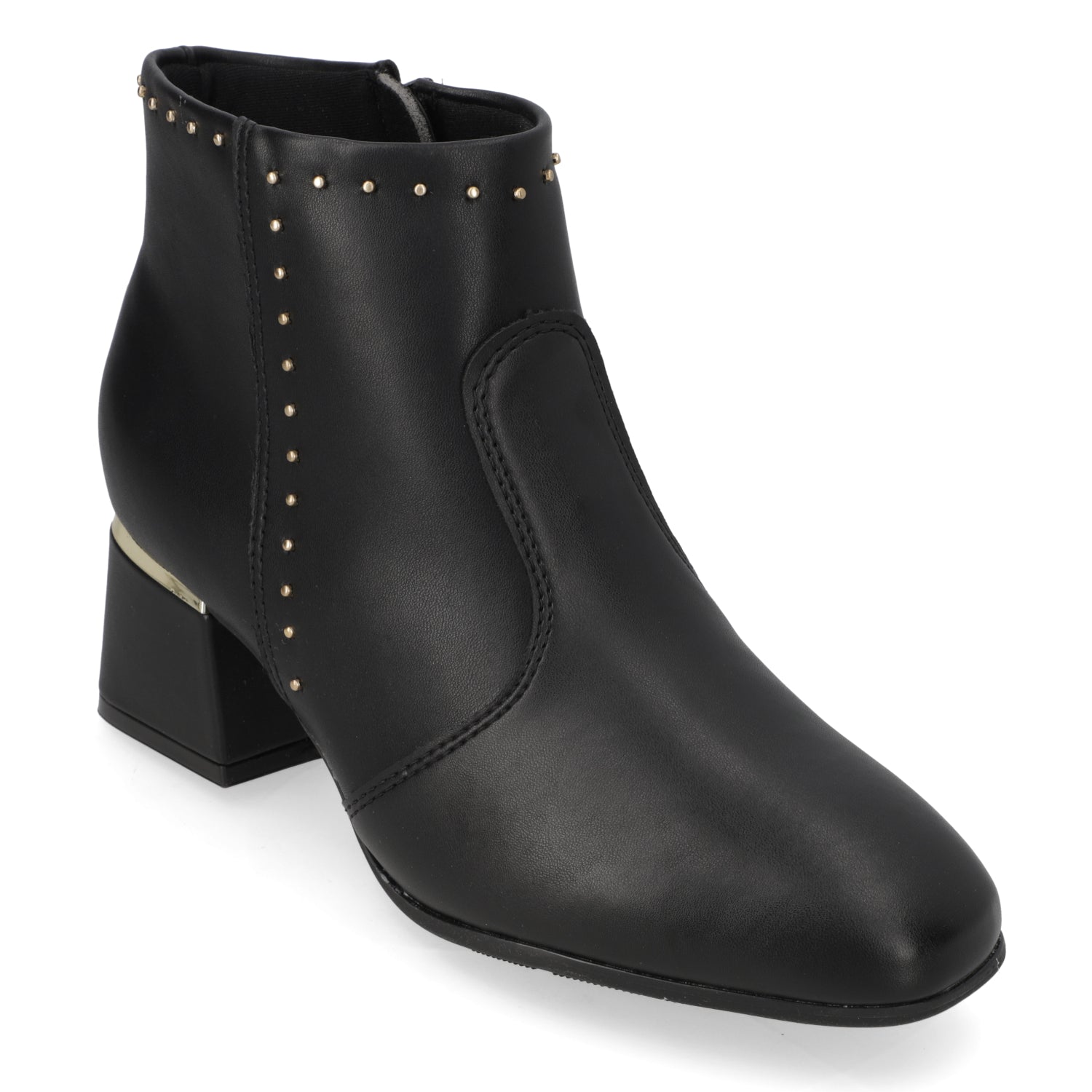 Botin Taco Ancho 5 cm Negro Modare