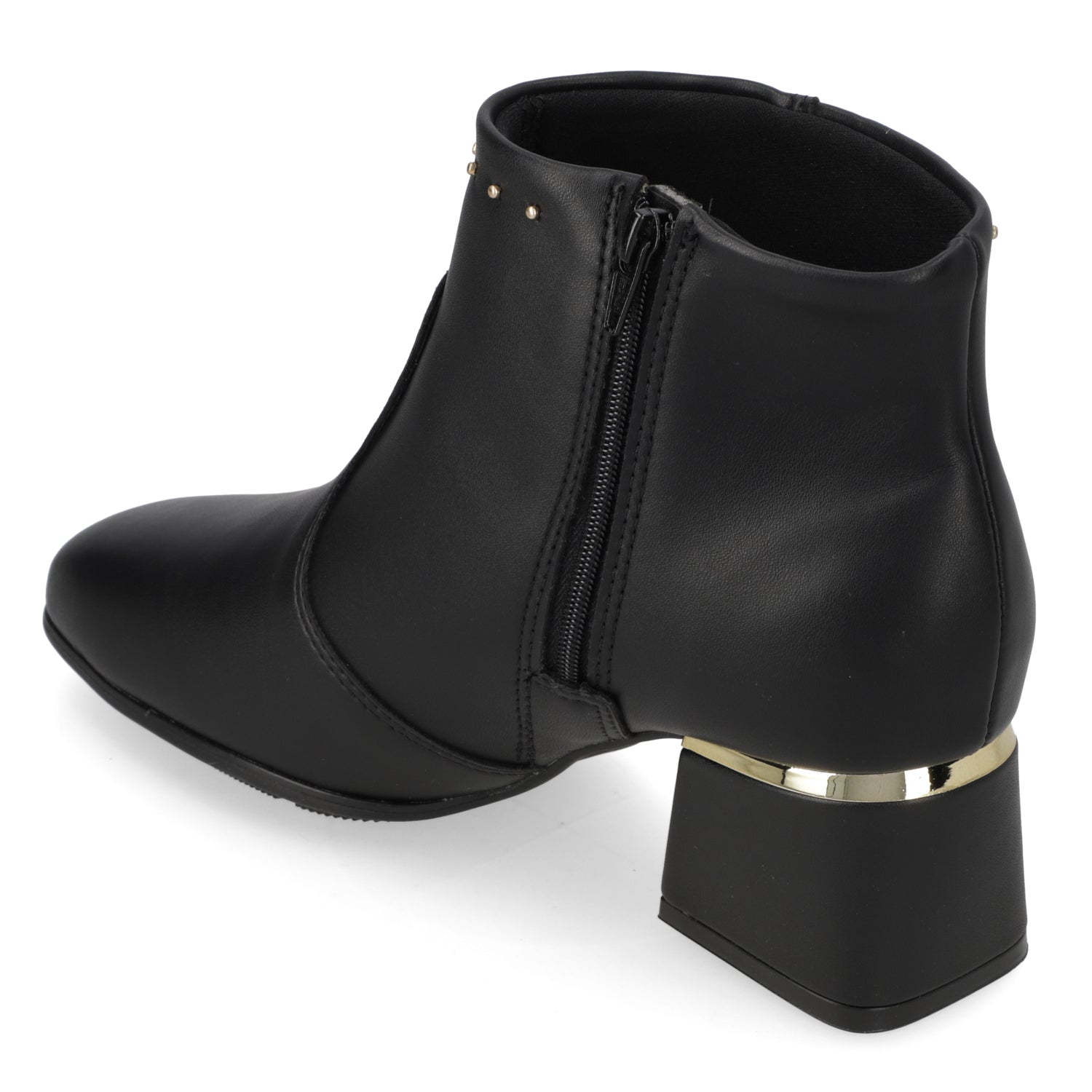 Botin Taco Ancho 5 cm Negro Modare