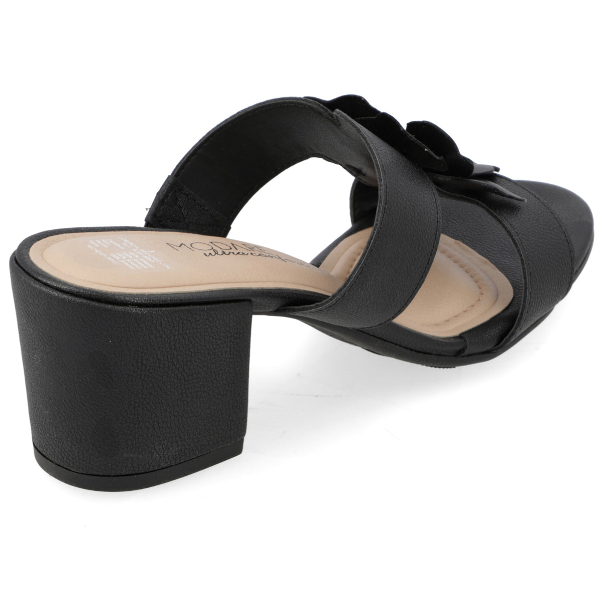 Sandalia Taco Cuadrado Negro