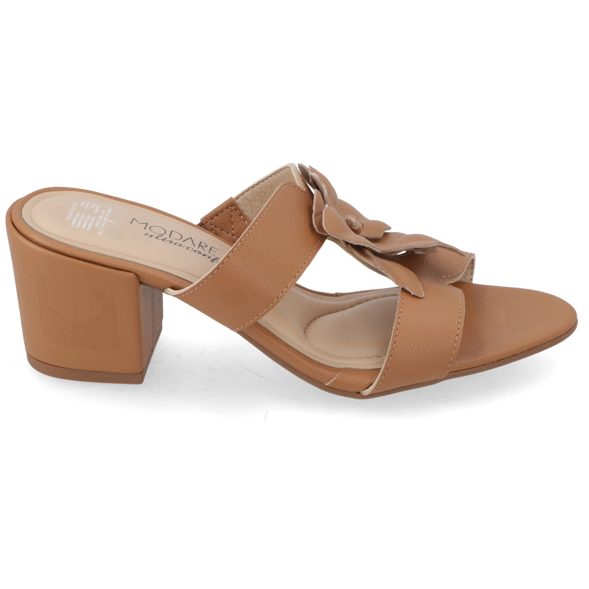 Sandalia Taco Ancho Camel