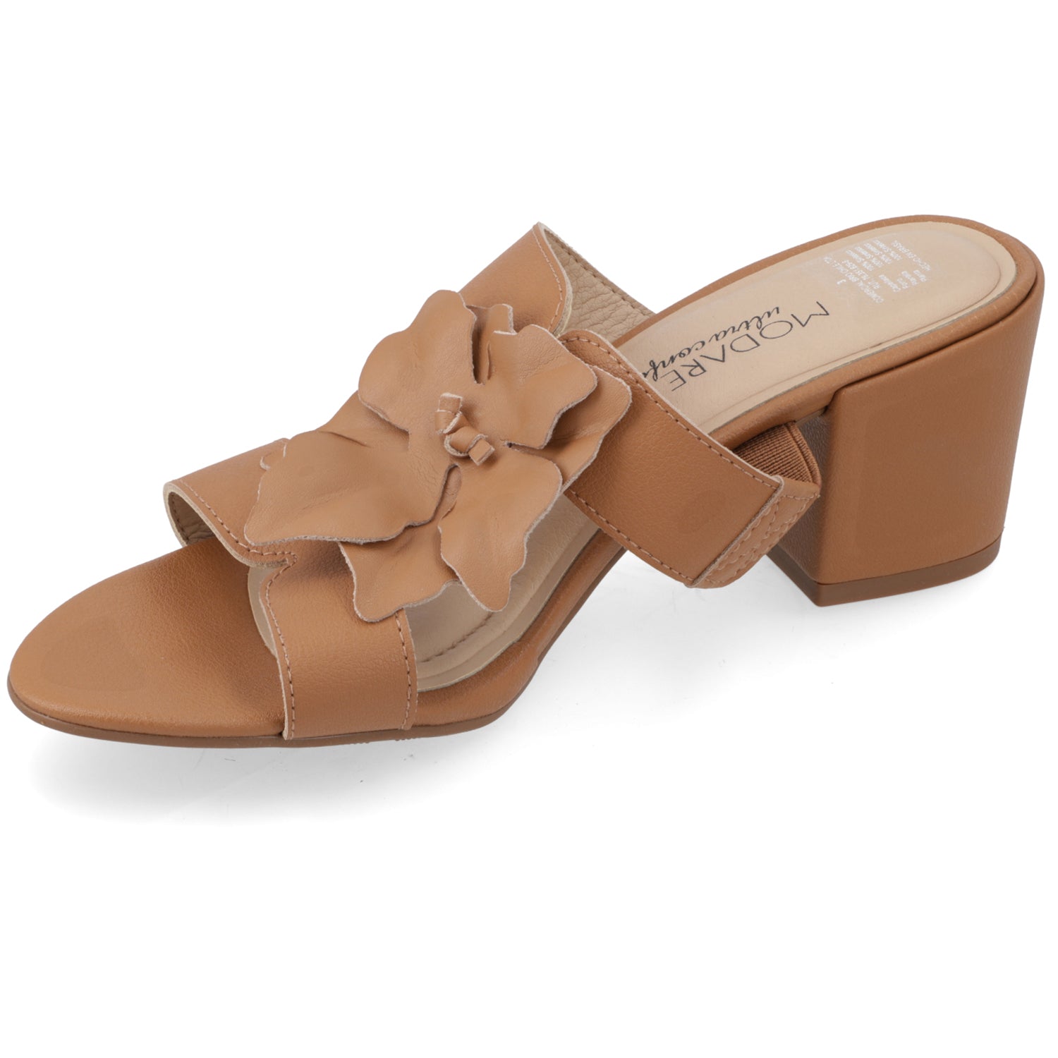 Sandalia Taco Ancho Camel