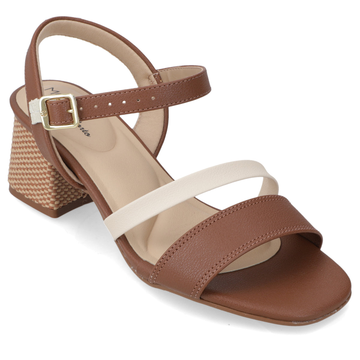 Sandalia Taco Ancho Medio Café Modare Ecocuero 35 / Café