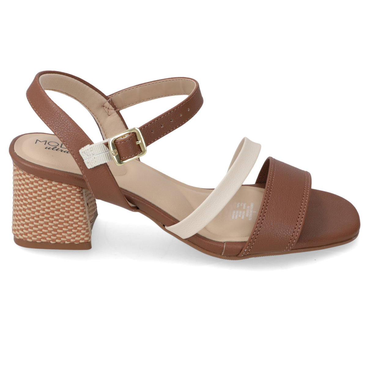 Sandalia Taco Ancho Medio Café Modare Ecocuero 35 / Café